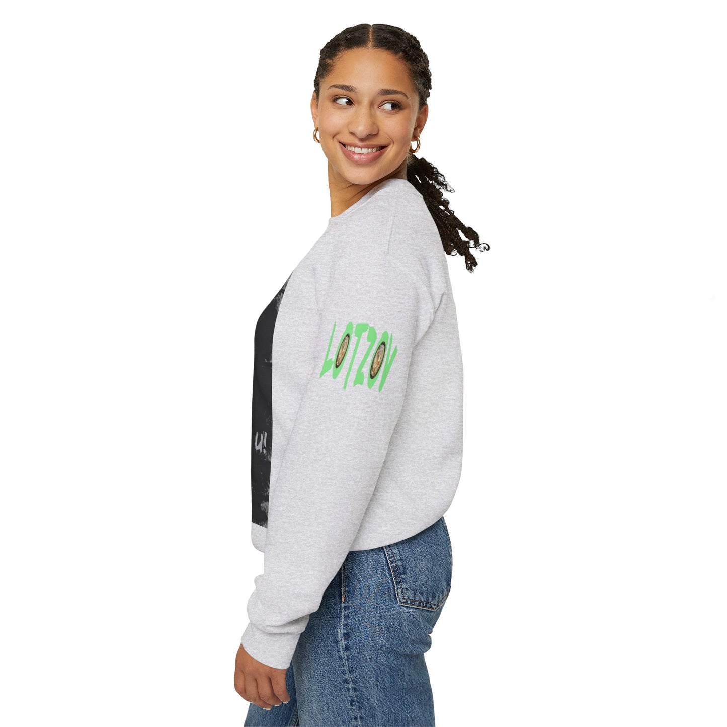 If U Don't Deal With It, It Will Deal With U | Unisex Sweatshirt with (LOTZOV) Logo left sleeve.