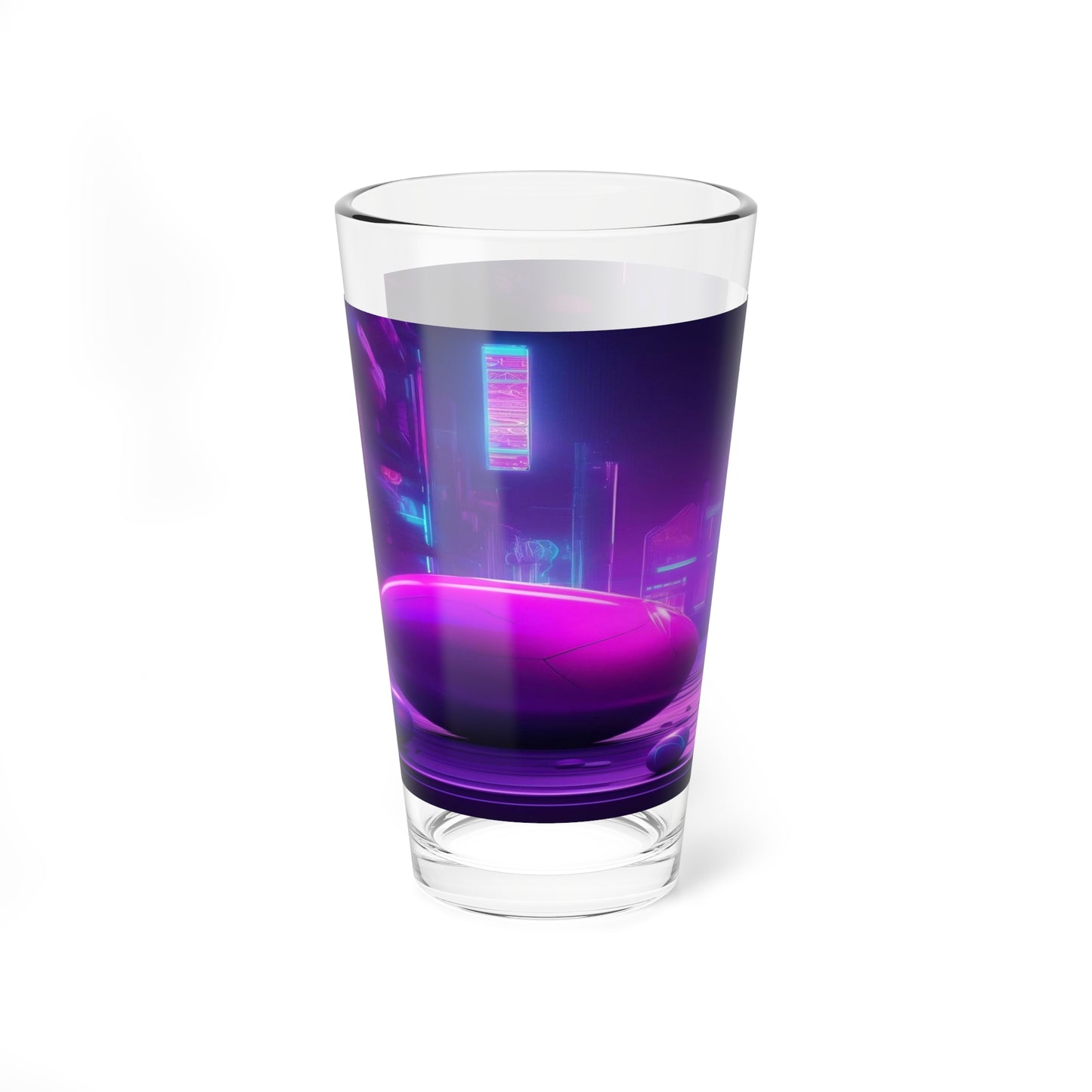 Purple Neon Bunny | Glass