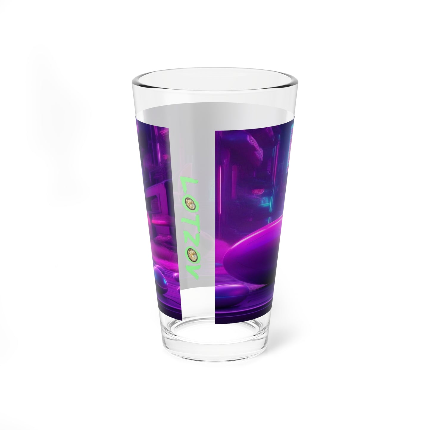 Purple Neon Bunny | Glass