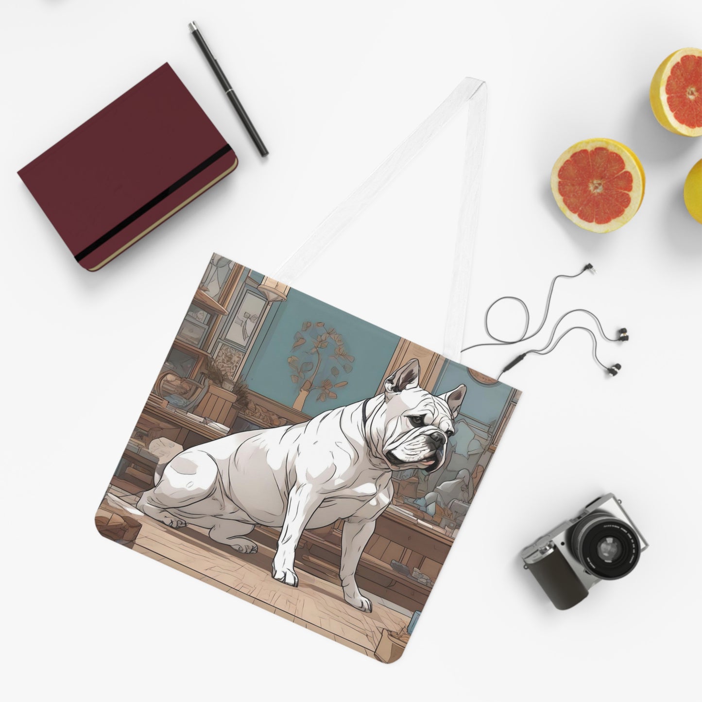 Snowball Cinematic Bull Dog | Tote Bag