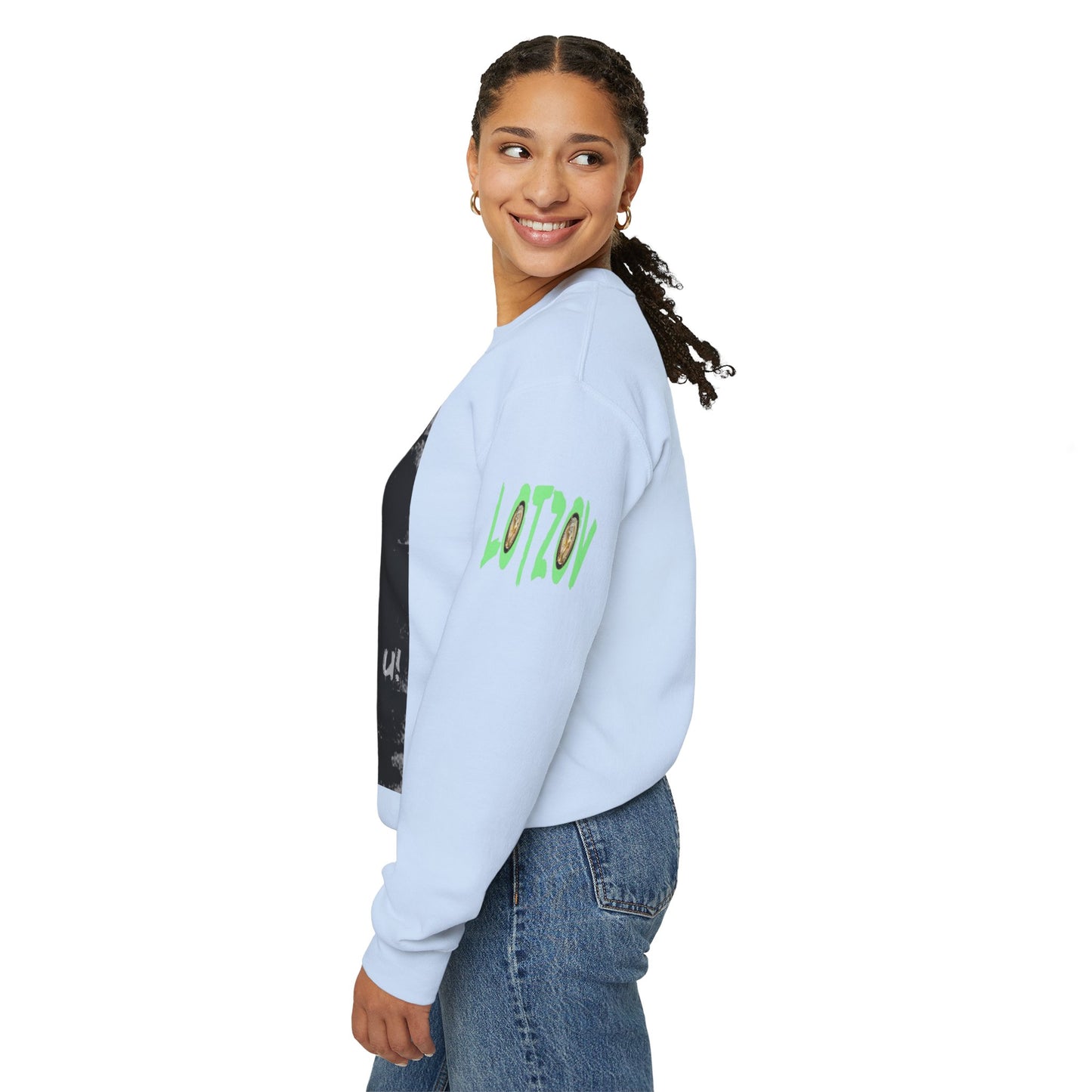If U Don't Deal With It, It Will Deal With U | Unisex Sweatshirt with (LOTZOV) Logo left sleeve.