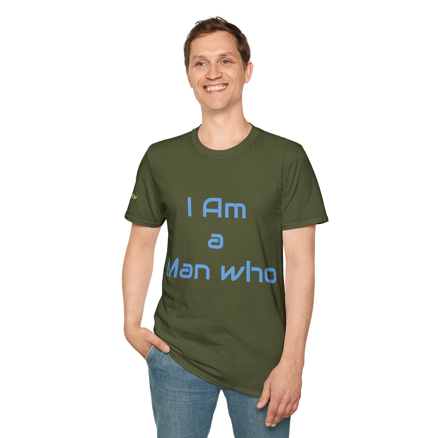 I am a Man who Radiates Positivity | Men's T-Shirt