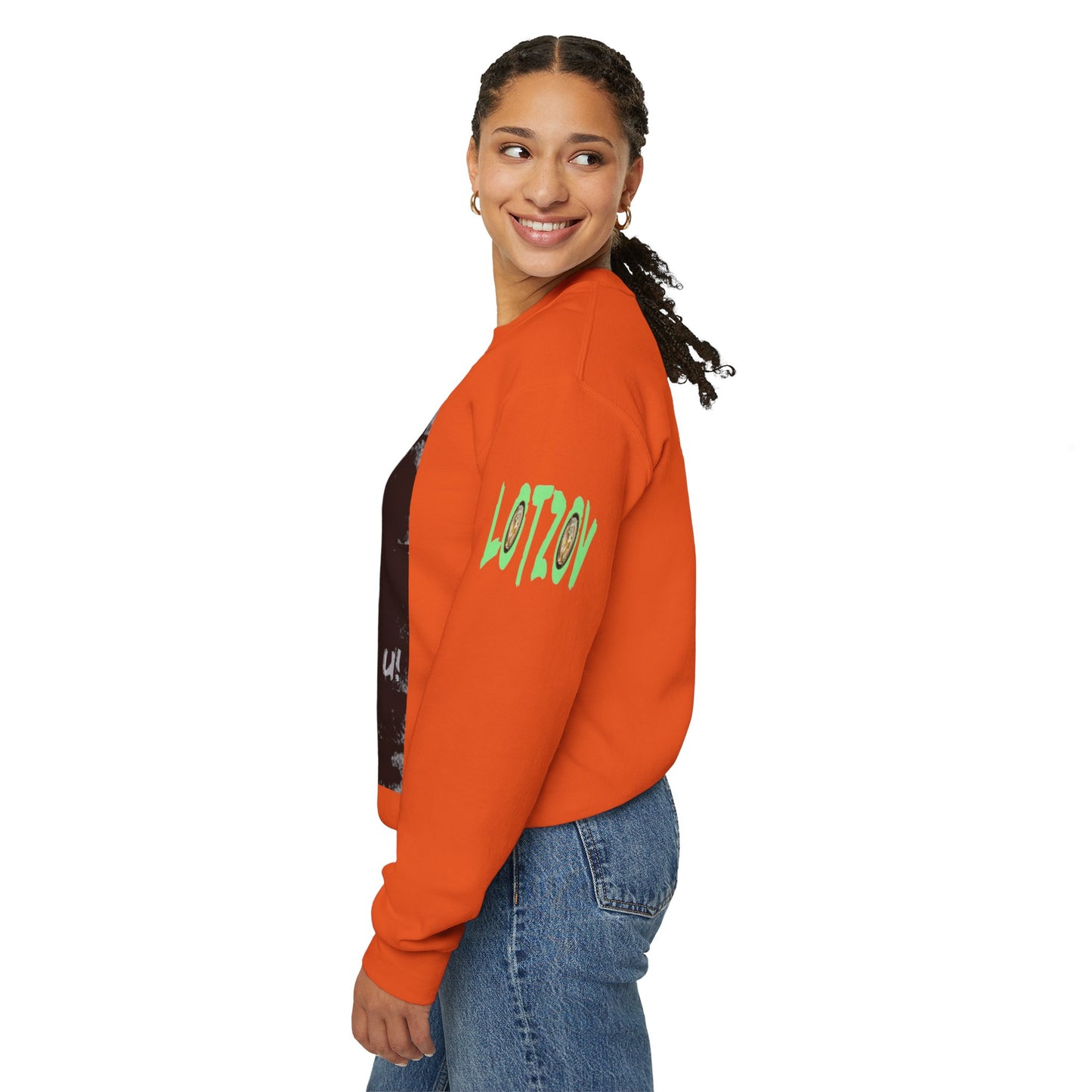 If U Don't Deal With It, It Will Deal With U | Unisex Sweatshirt with (LOTZOV) Logo left sleeve.