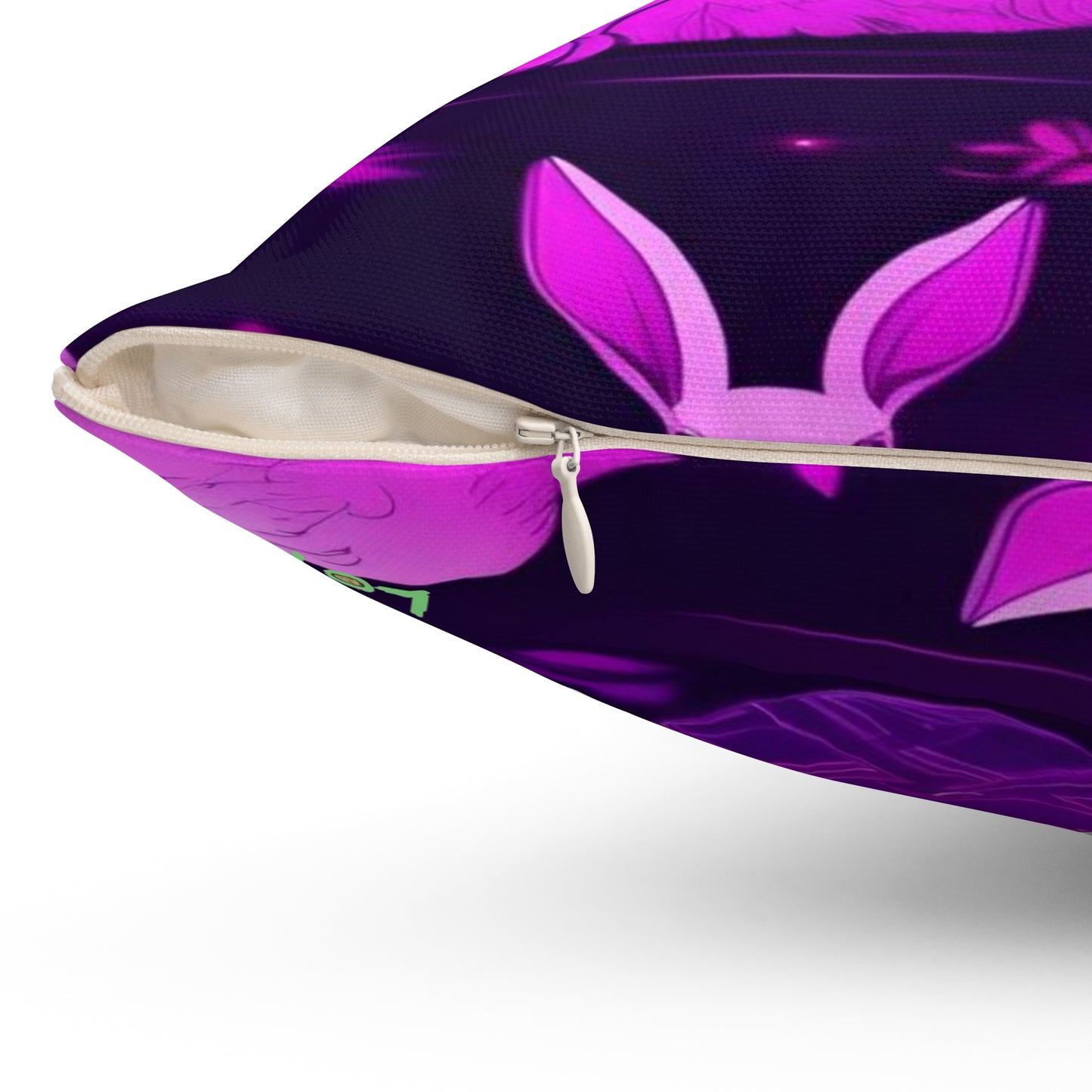 Purple Neon Easter Party | Pillow