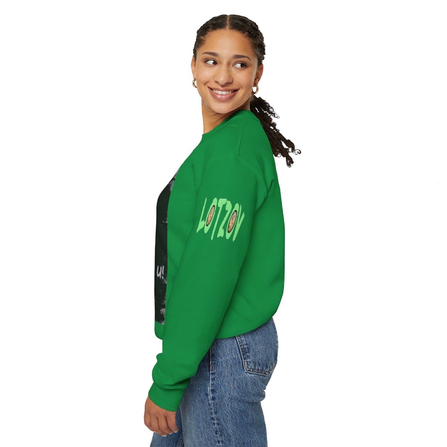If U Don't Deal With It, It Will Deal With U | Unisex Sweatshirt with (LOTZOV) Logo left sleeve.
