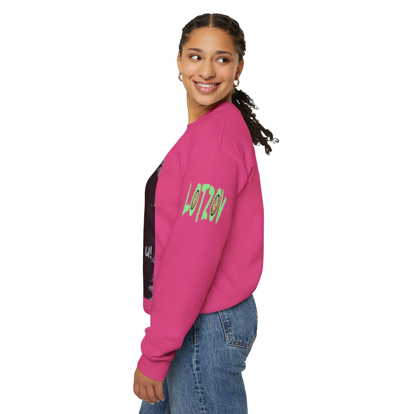 If U Don't Deal With It, It Will Deal With U | Unisex Sweatshirt with (LOTZOV) Logo left sleeve.