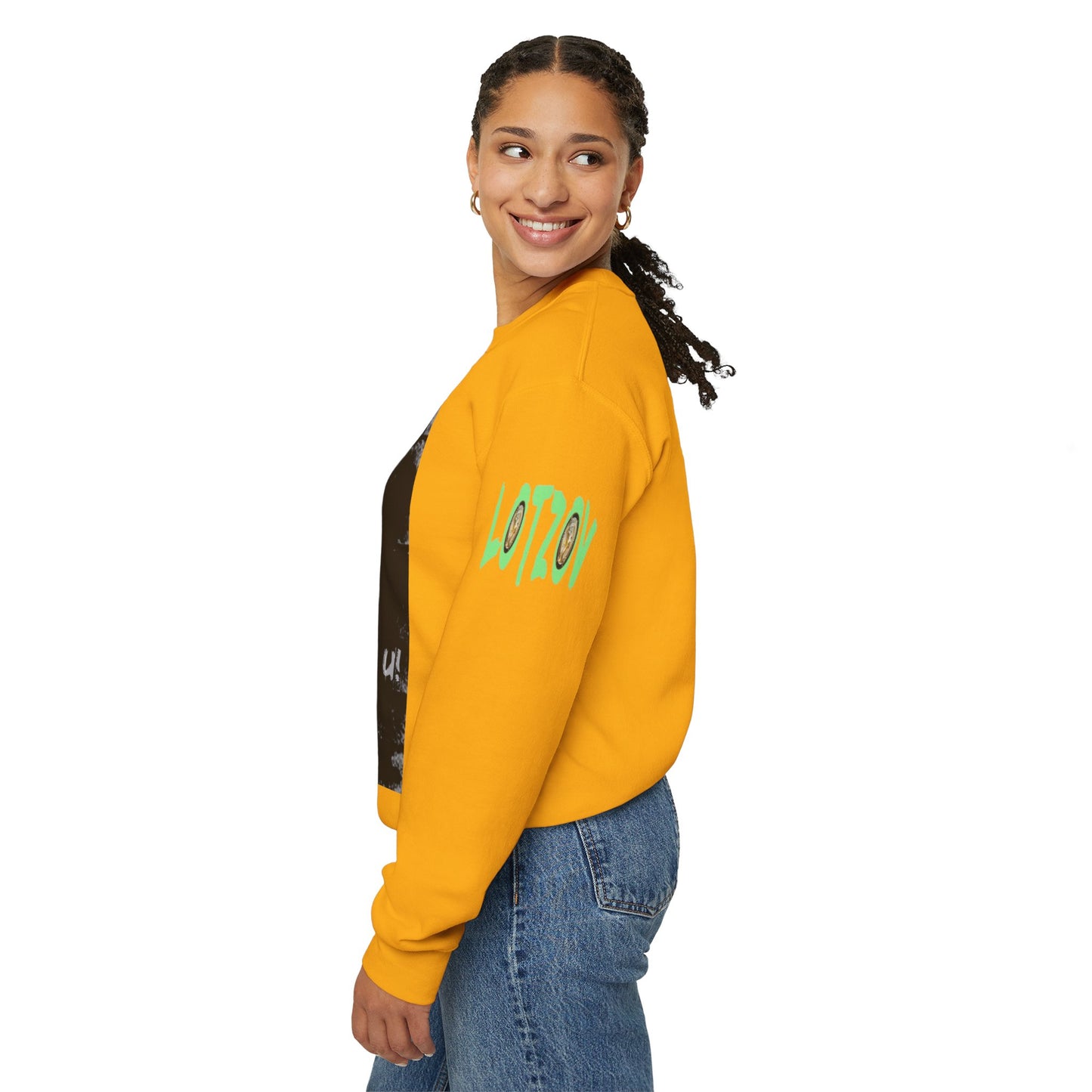 If U Don't Deal With It, It Will Deal With U | Unisex Sweatshirt with (LOTZOV) Logo left sleeve.