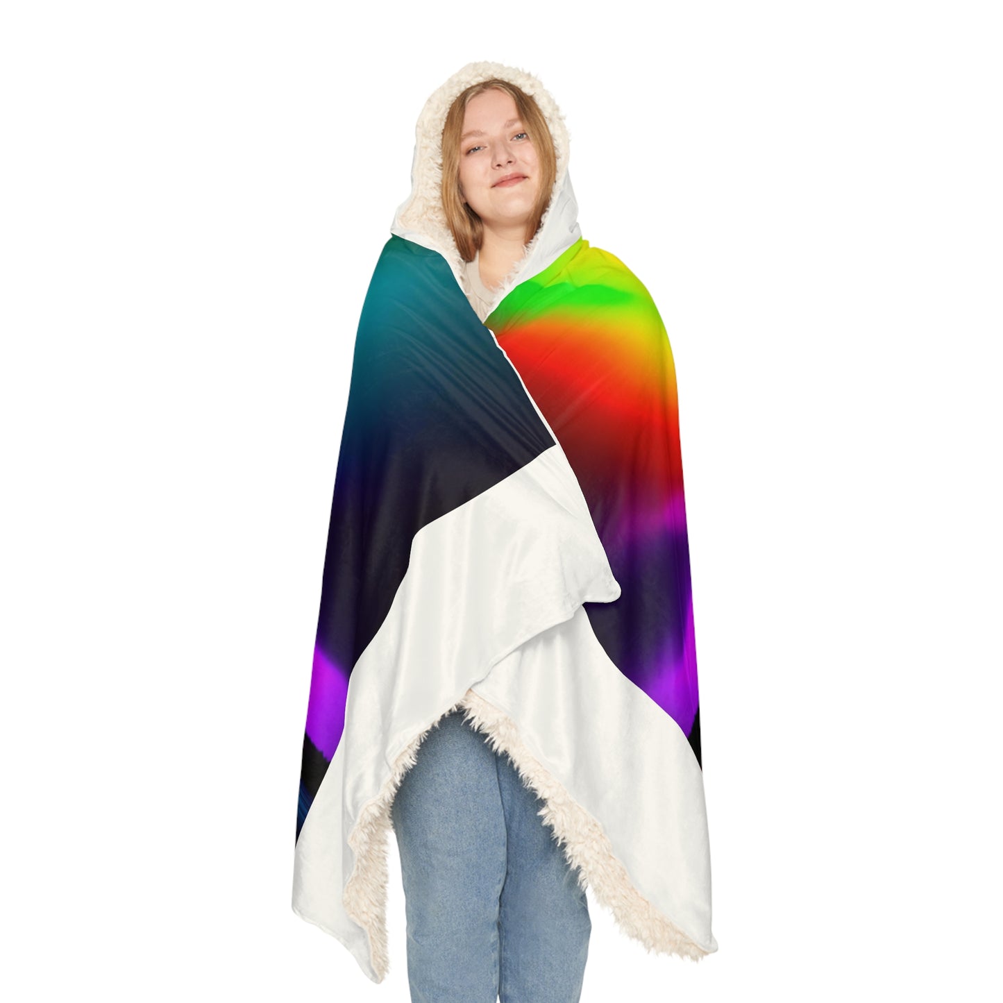 Love is in the Air with Plain Hoodie | Snuggle Blanket