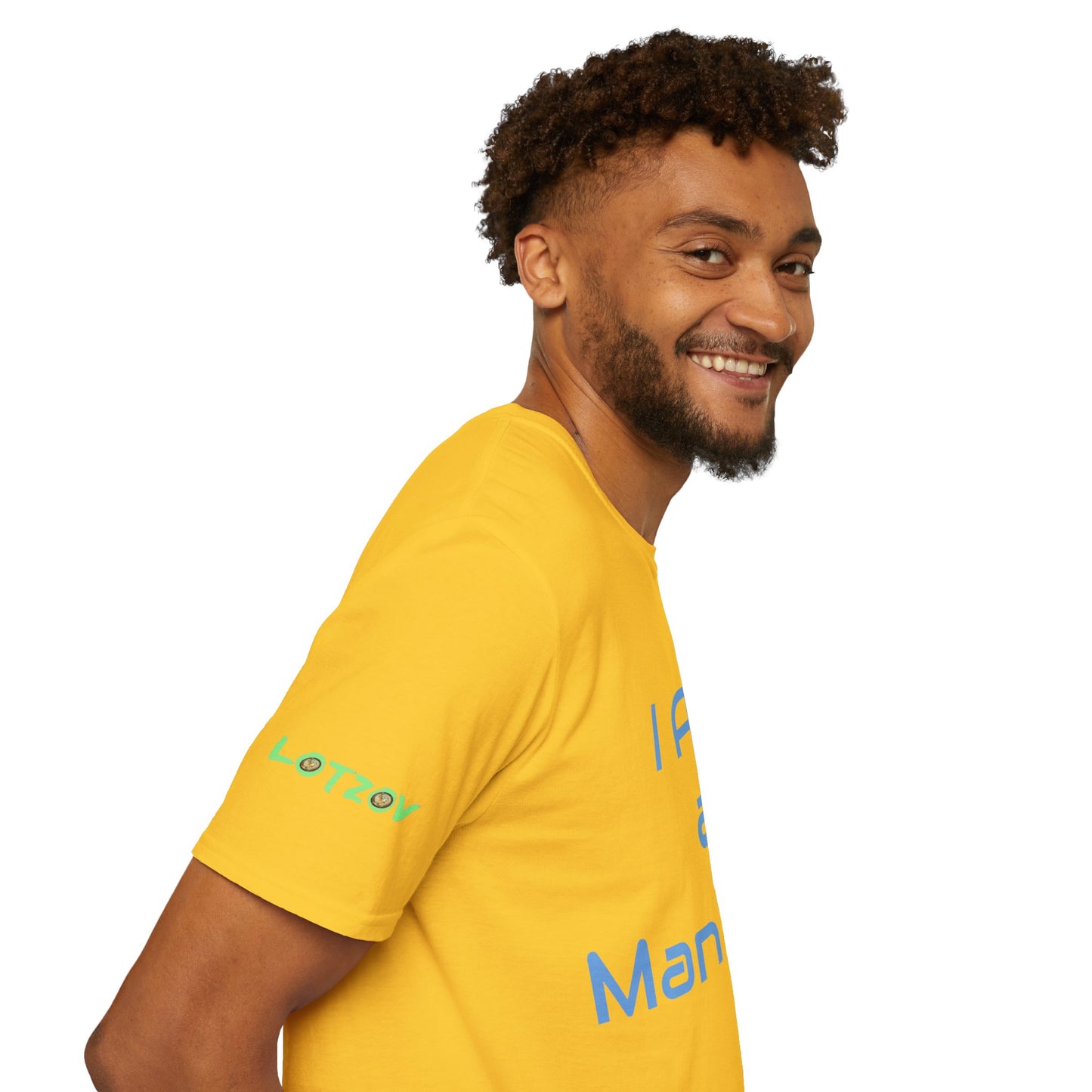 I am a Man who Radiates Positivity | Men's T-Shirt