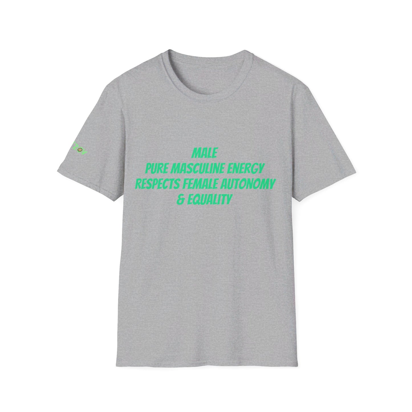 Male Pure Masculine Energy Respects Female Autonomy and Equality | Men's T-Shirt