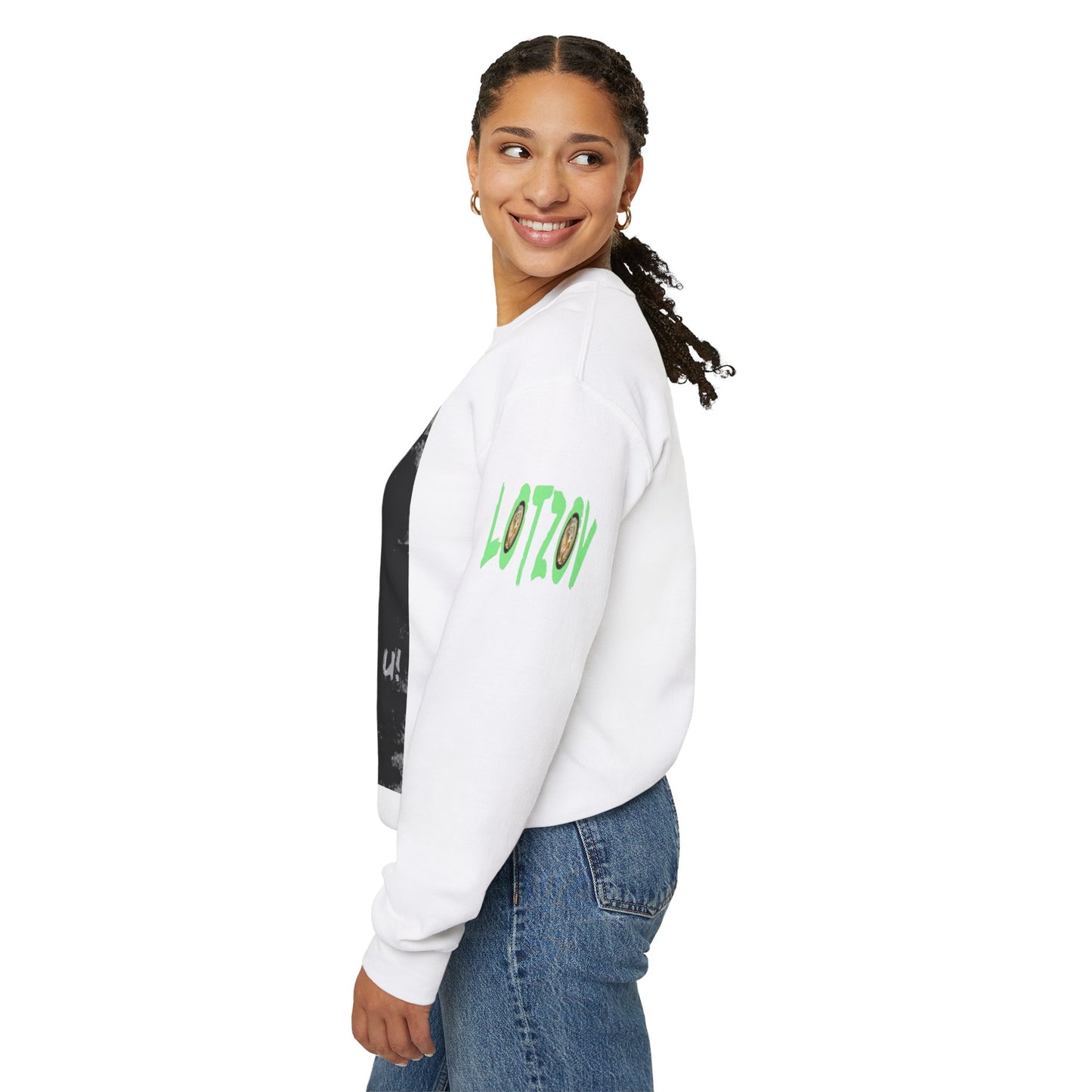 If U Don't Deal With It, It Will Deal With U | Unisex Sweatshirt with (LOTZOV) Logo left sleeve.