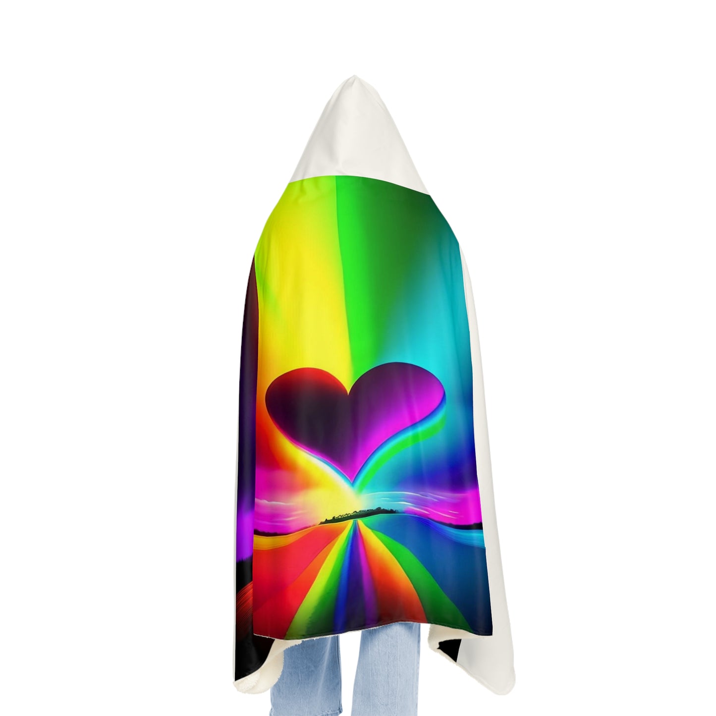 Love is in the Air with Plain Hoodie | Snuggle Blanket