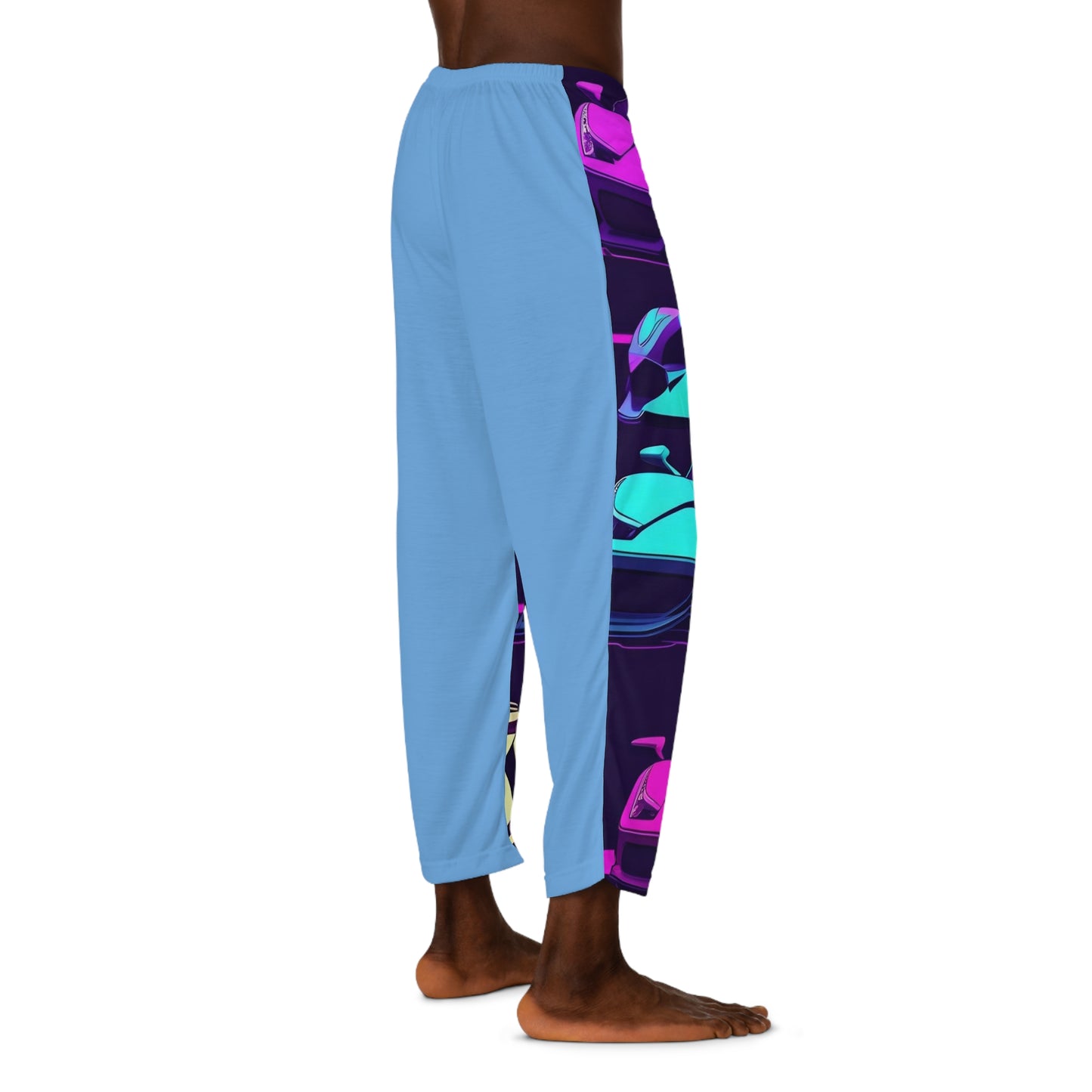 Colorful Ride (Neon Punk) in Blue | Men's Pajama Pants