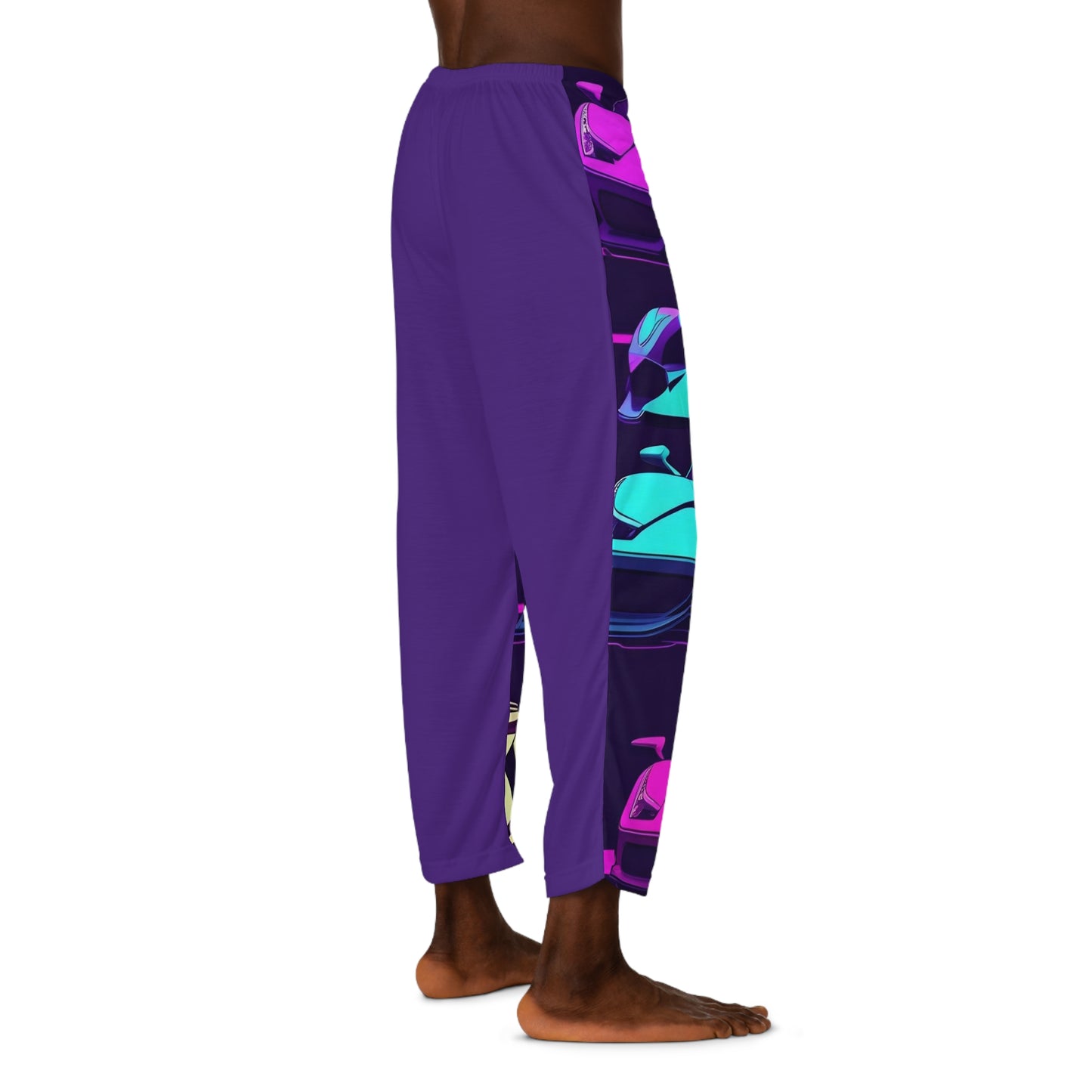 Colorful Ride (Neon Punk) in Purple | Men's Pajama Pants