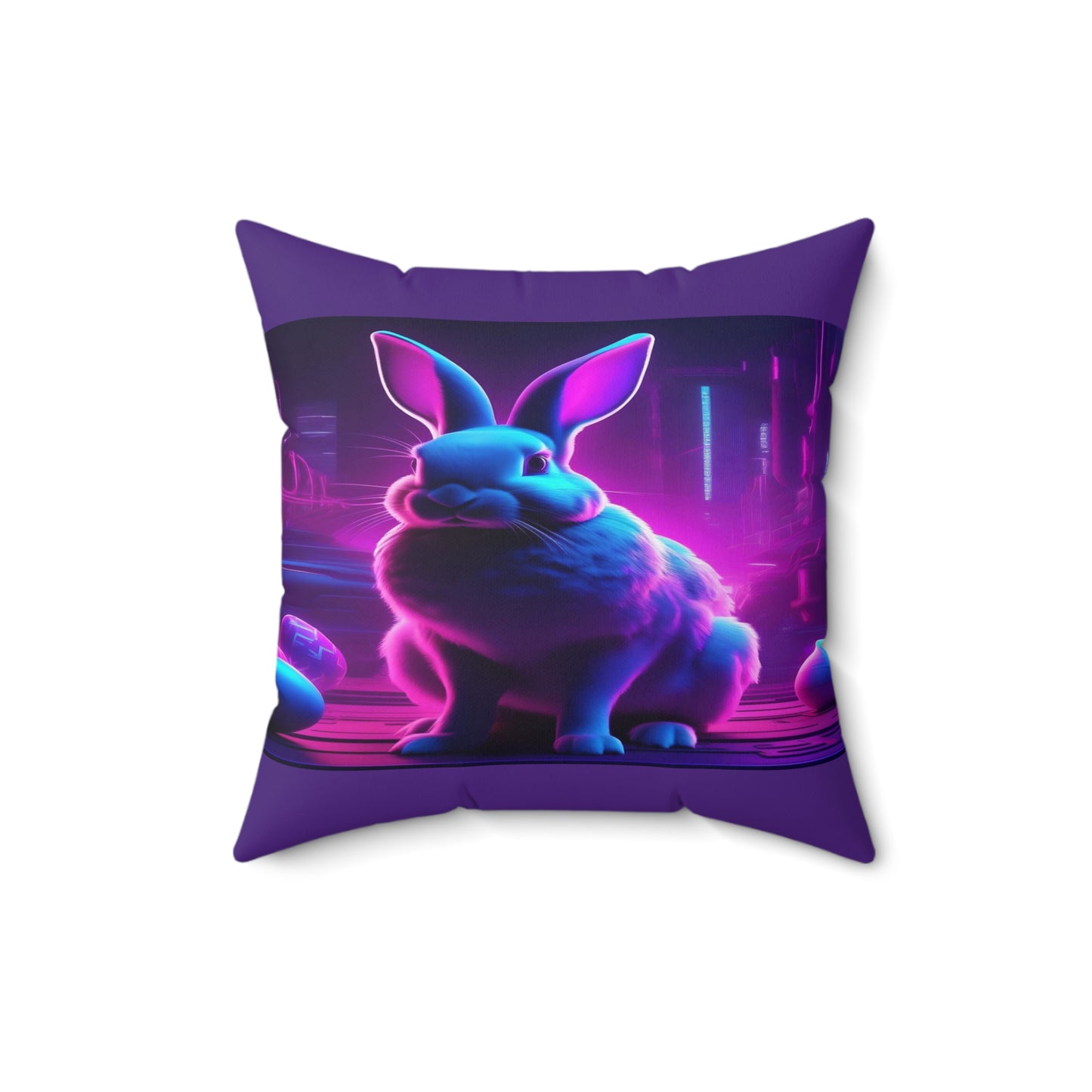 Purple Neon Easter | Pillow