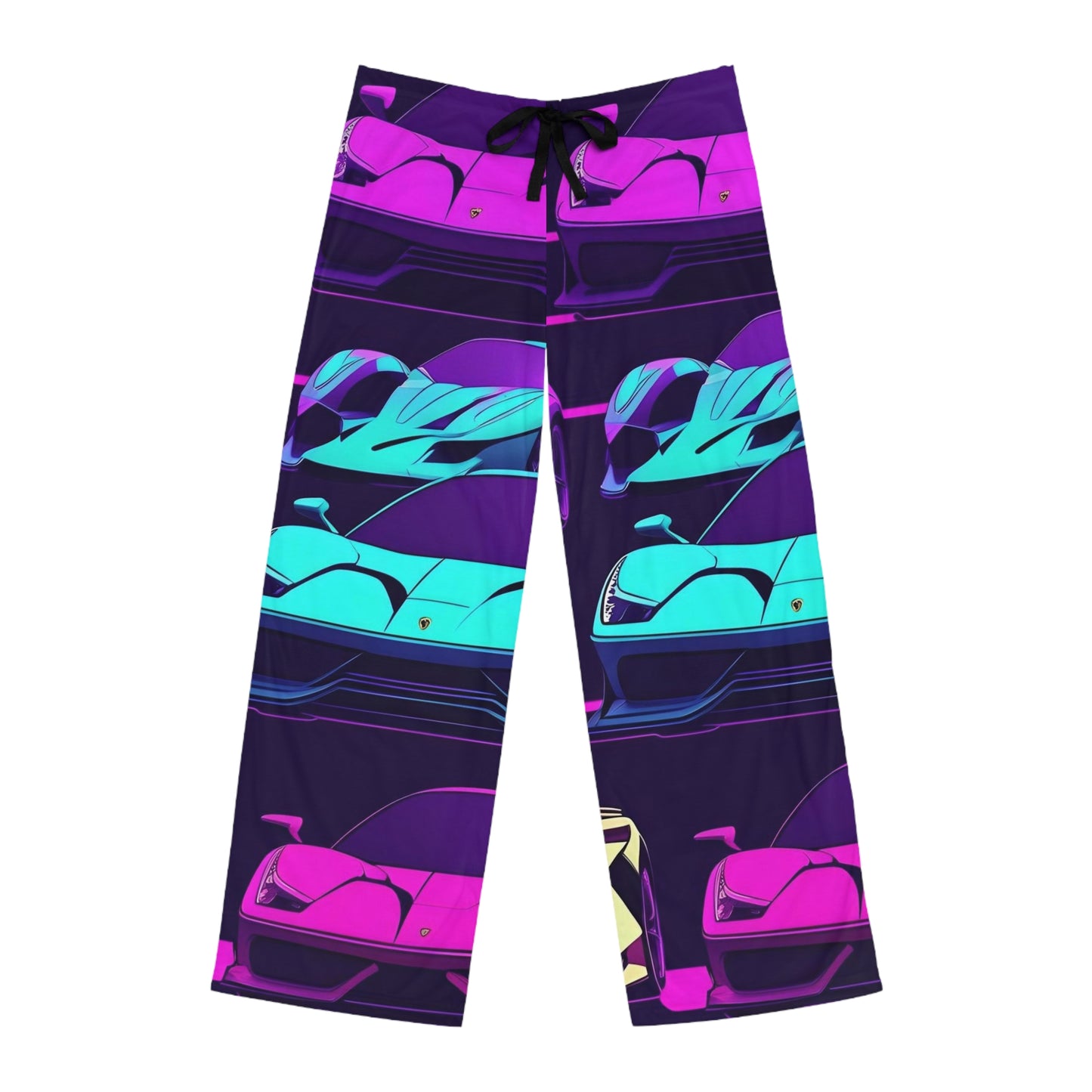 Colorful Ride (Neon Punk) in Black | Men's Pajama Pants