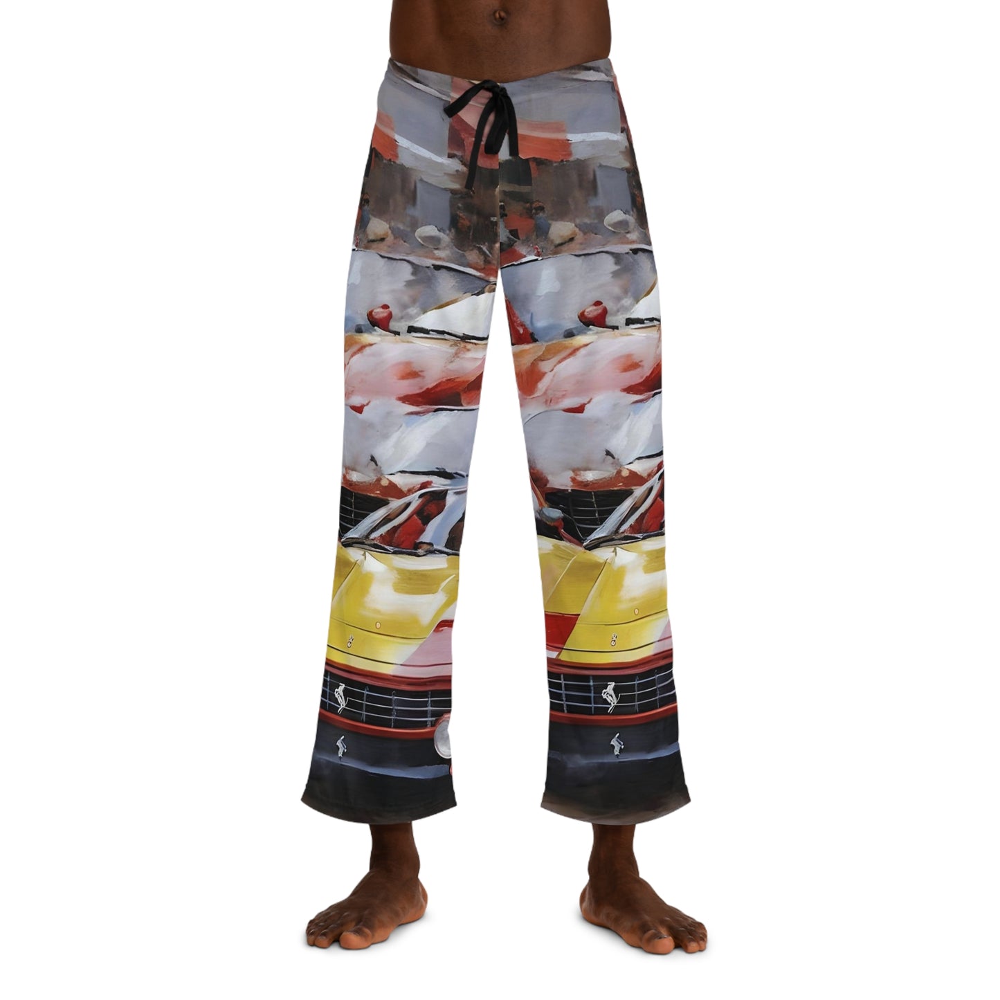 Ferrari Dreams (Art Oils)  in Dark Grey | Men's Pajama Pants