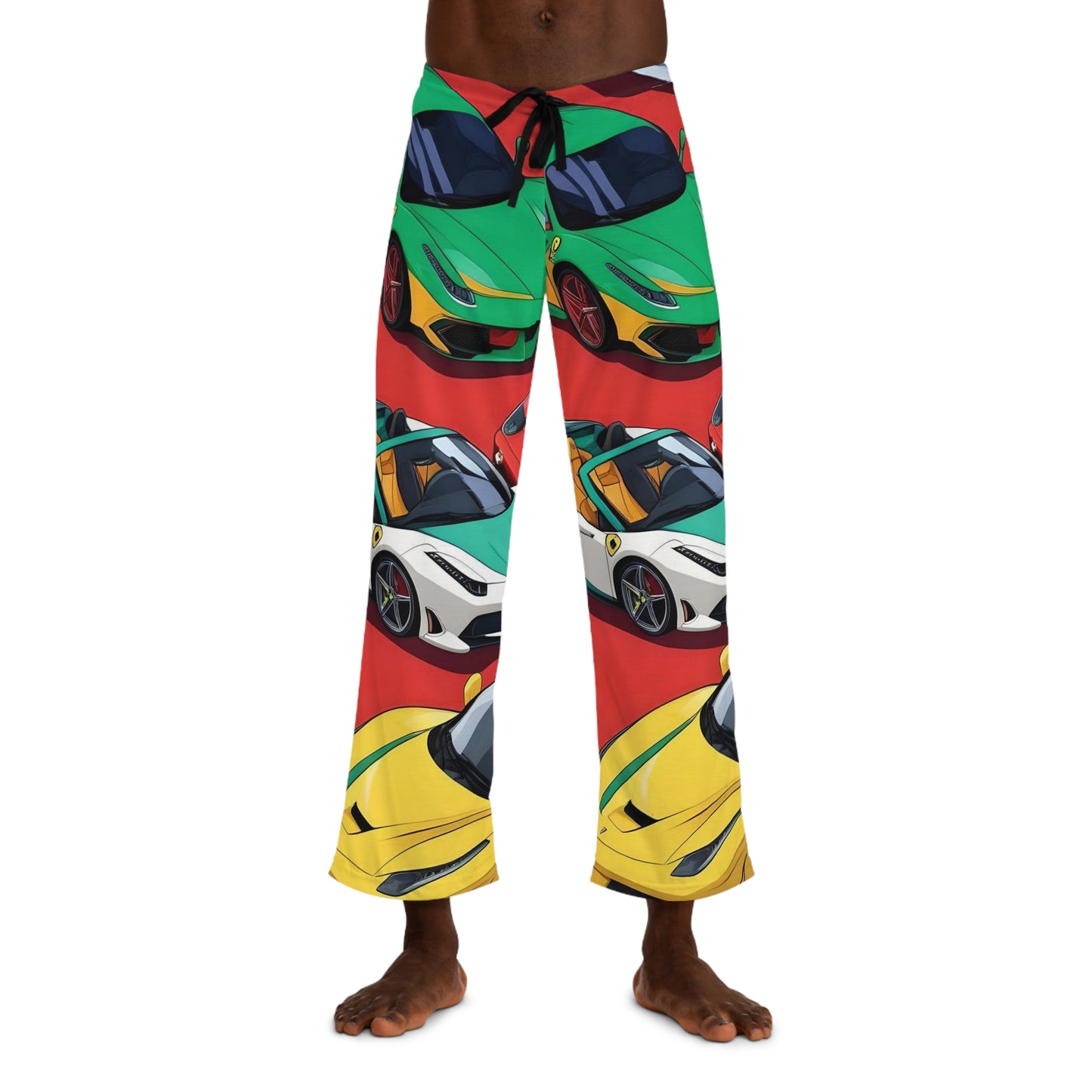 Ferrari's of Variety (Anime) in Yellow | Men's Pajama Pants