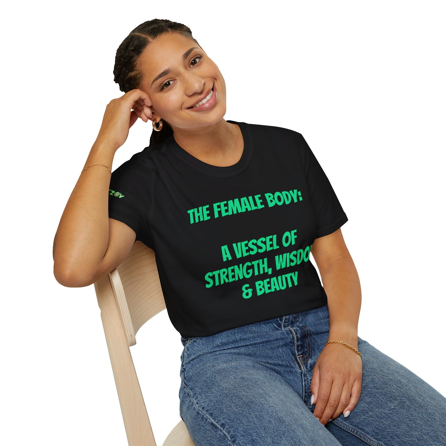 The Female Body: A Vessel of Strength, Wisdom, and Beauty | T-Shirt