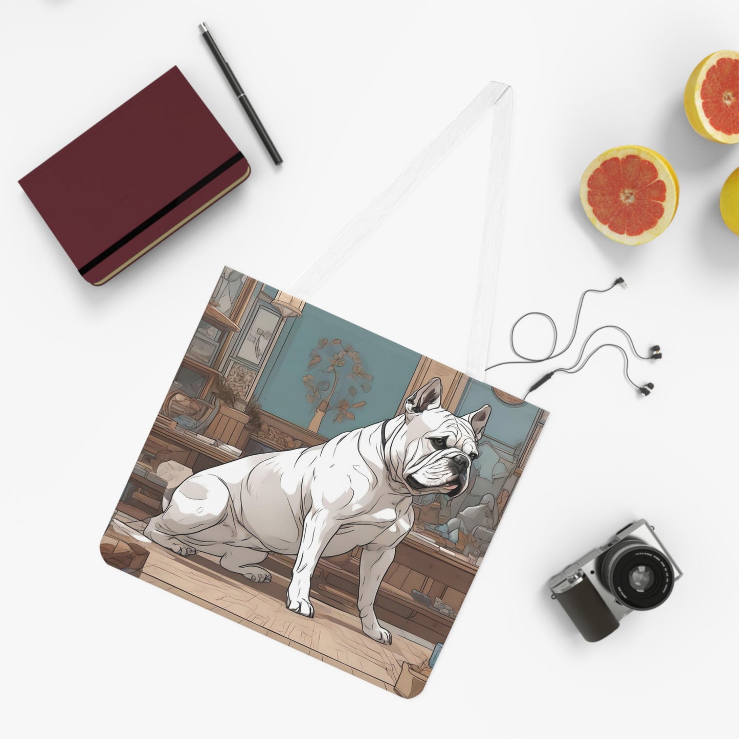 Snowball Cinematic Bull Dog | Tote Bag