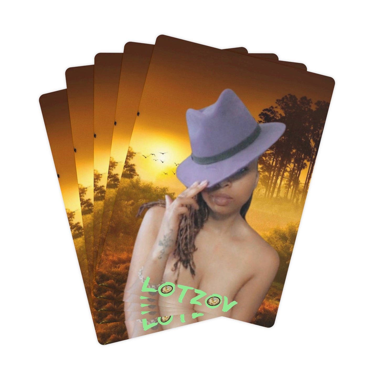 Hat In The Nude (Love The Blackness) | Poker Cards