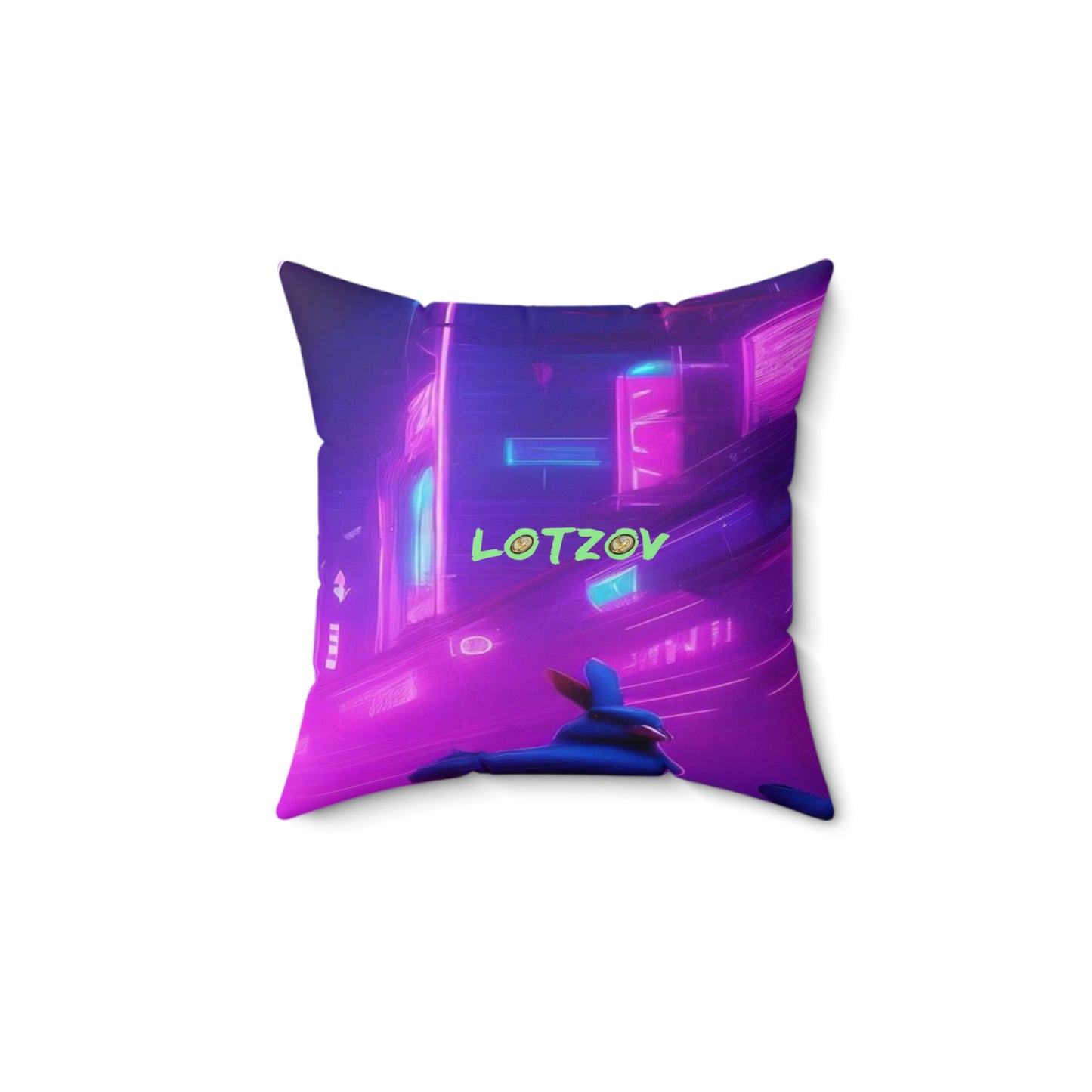 Purple Neon Easter Parade | Pillow