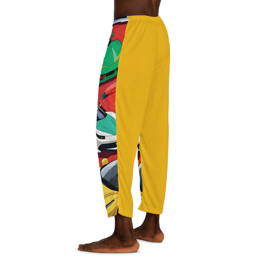 Ferrari's of Variety (Anime) in Yellow | Men's Pajama Pants