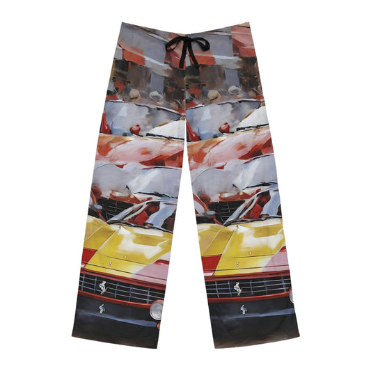 Ferrari Dreams (Art Oils) in Red | Men's Pajama Pants