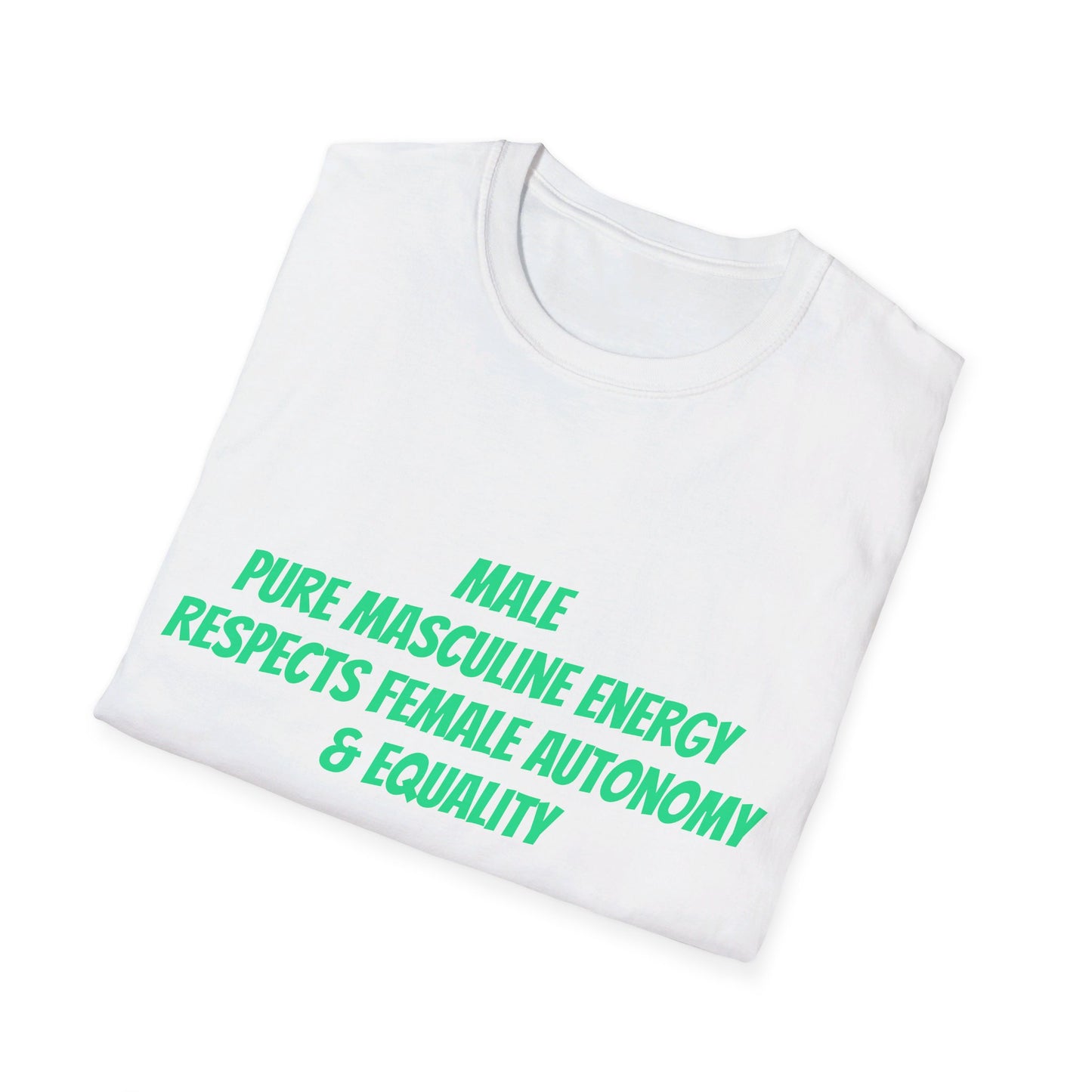 Male Pure Masculine Energy Respects Female Autonomy and Equality | Men's T-Shirt