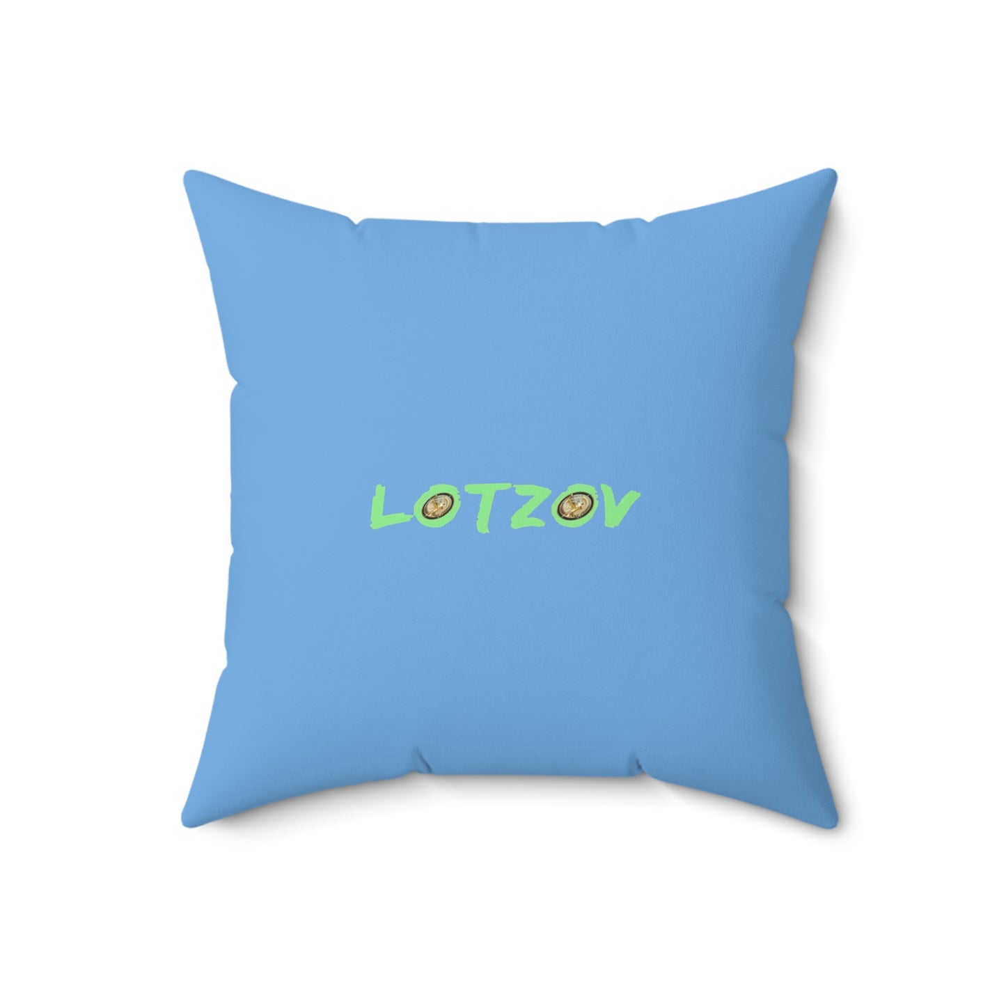 Purple Neon Easter in Blue | Pillow