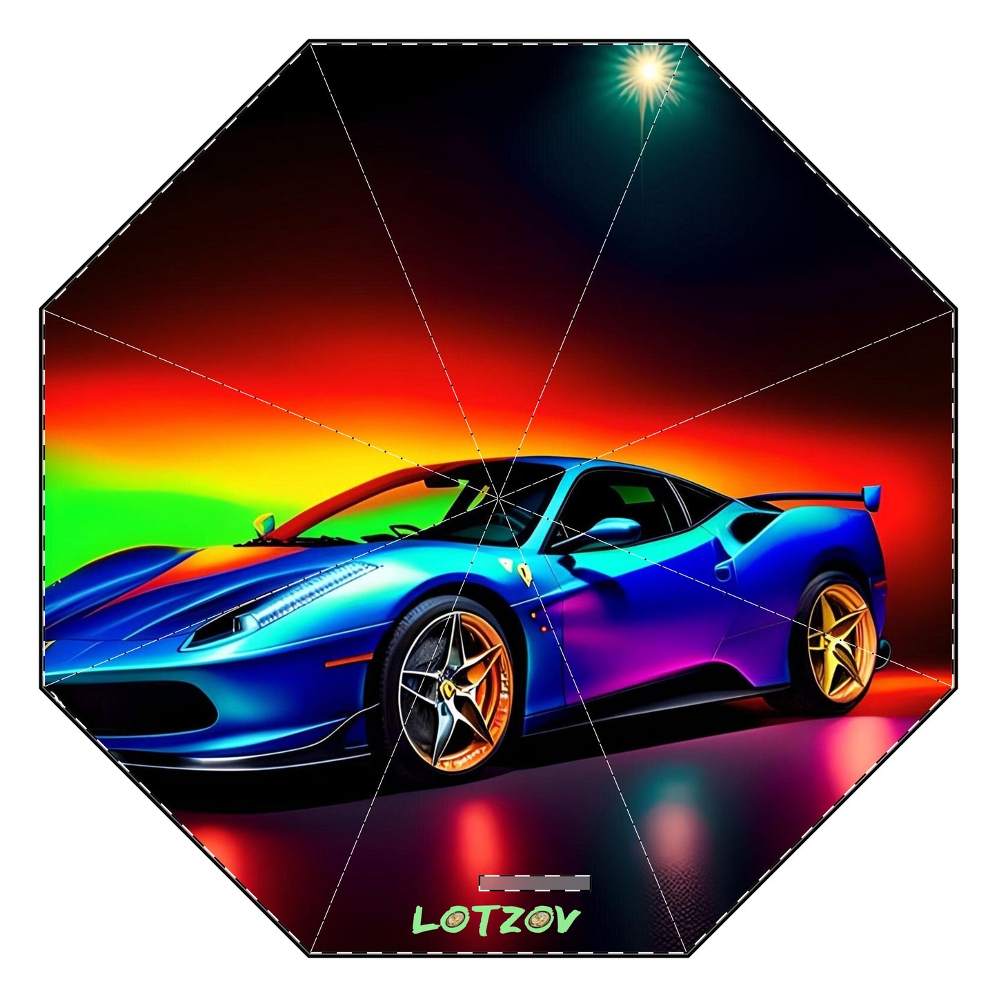 Pride & Blue Ferrari | Foldable Umbrella