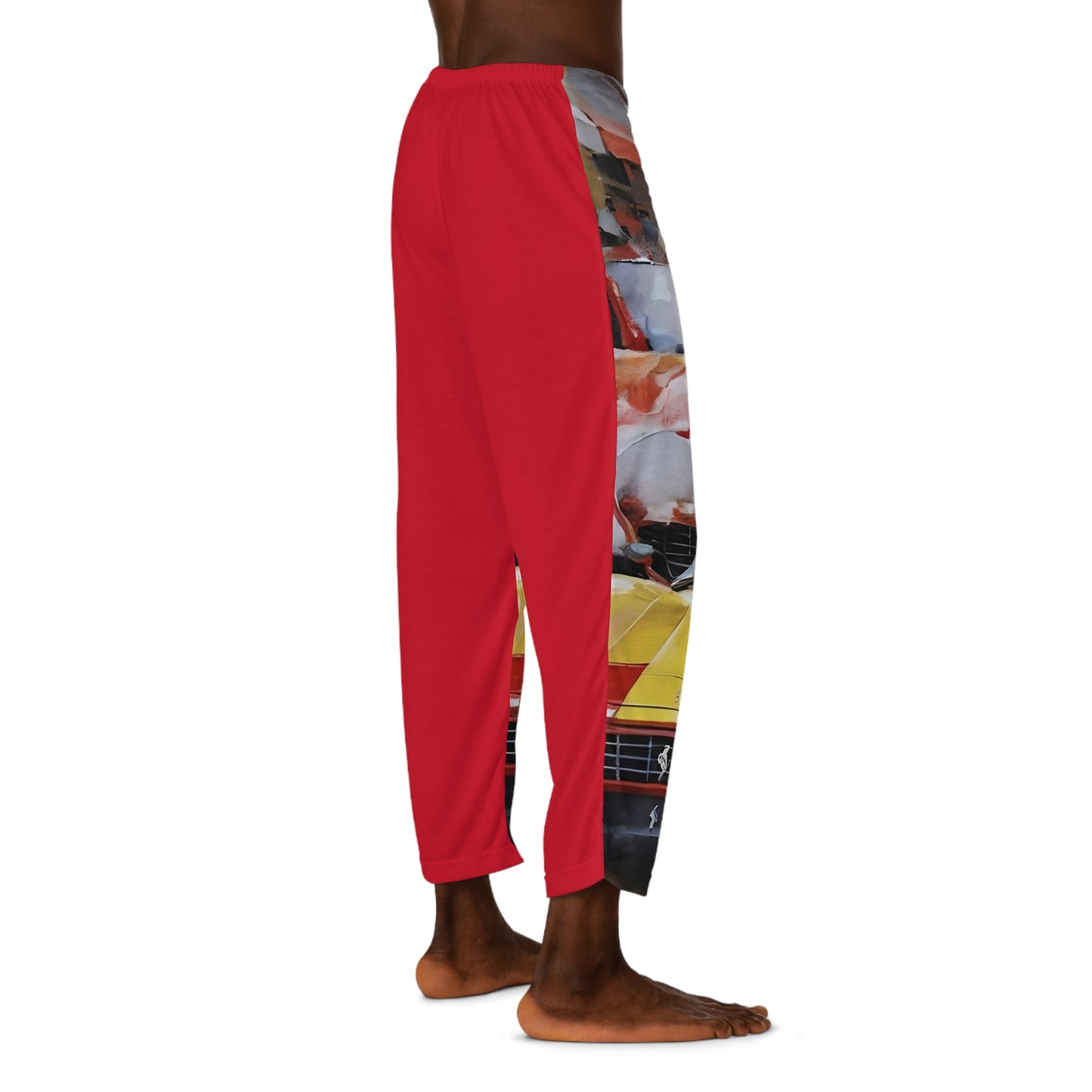 Ferrari Dreams (Art Oils) in Red | Men's Pajama Pants