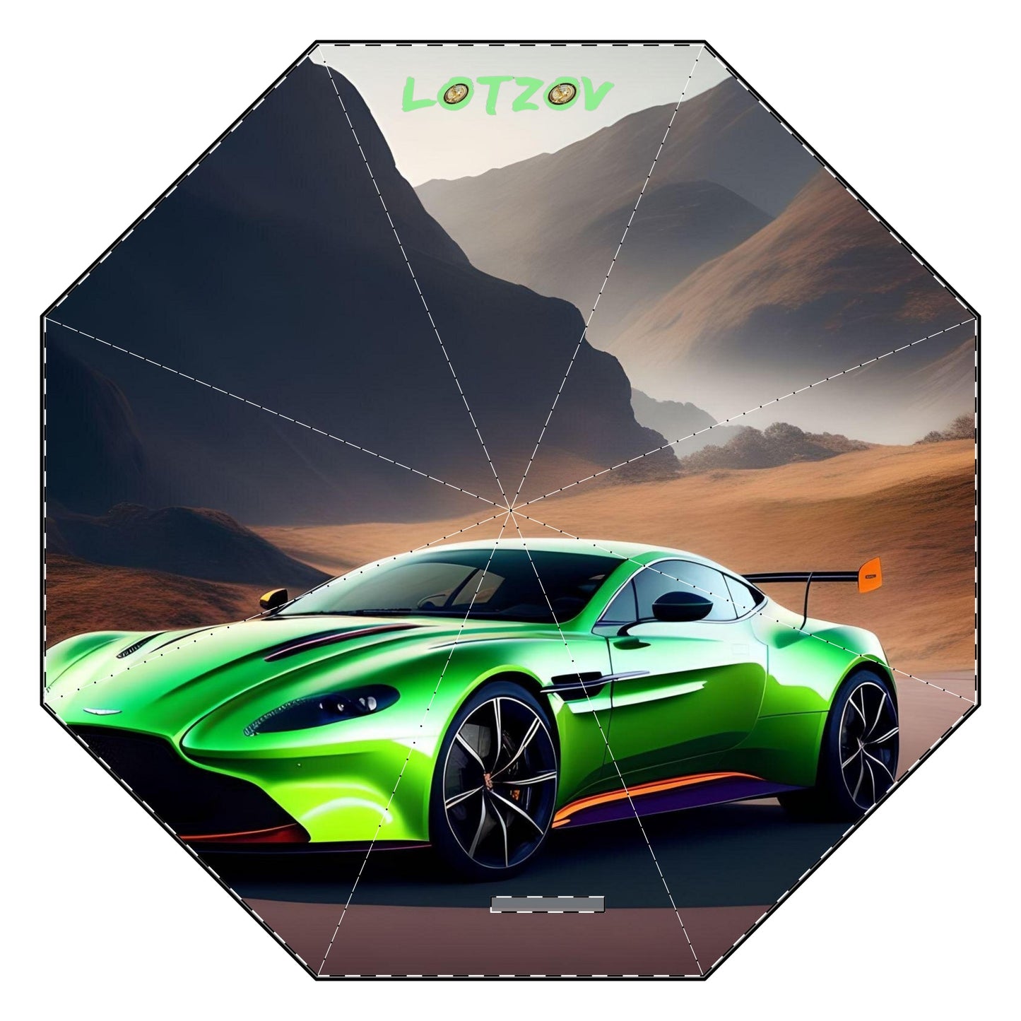 Emerald Elegance (Aston Martin) | Foldable Umbrella