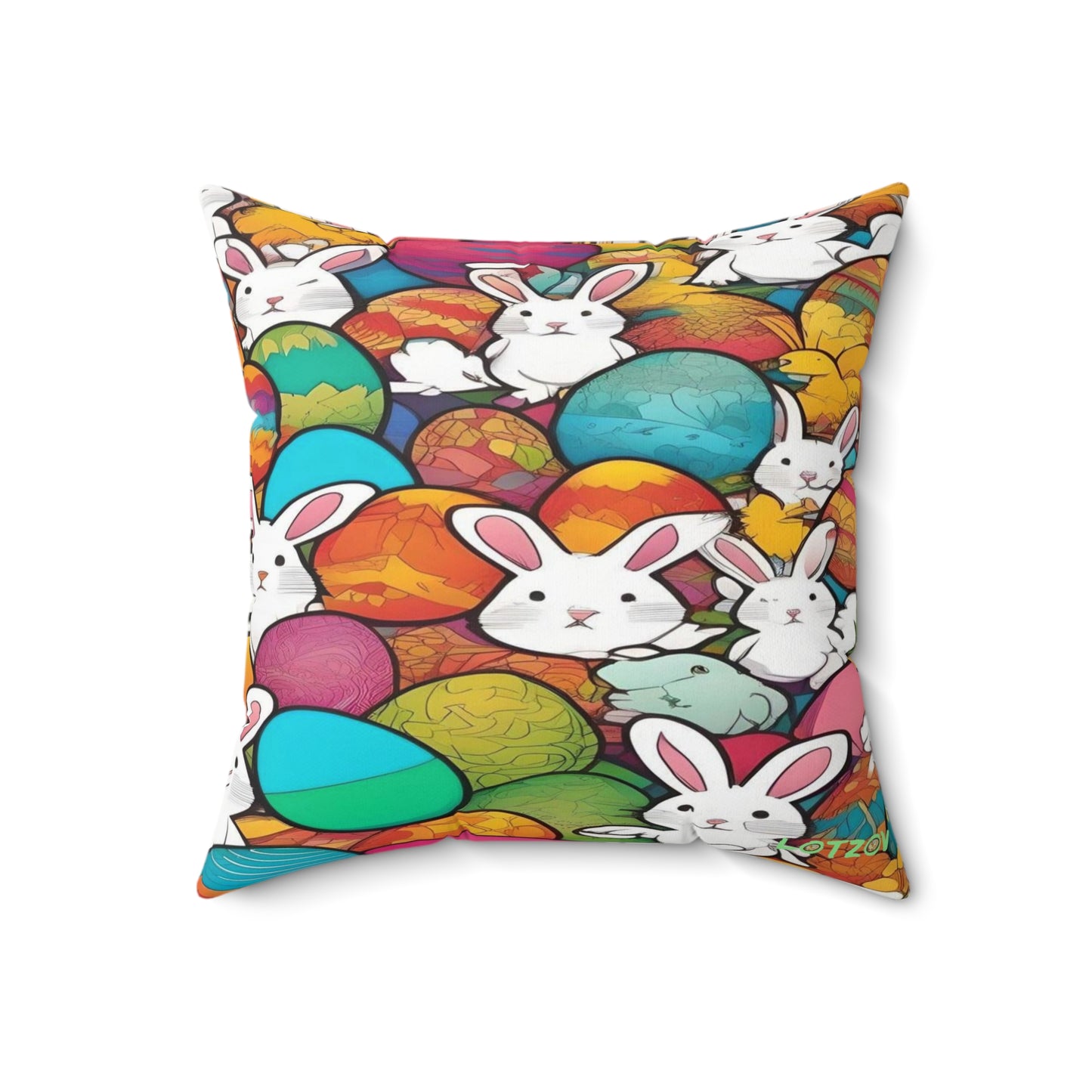 White Rabbits & Easter Eggs | Pillow