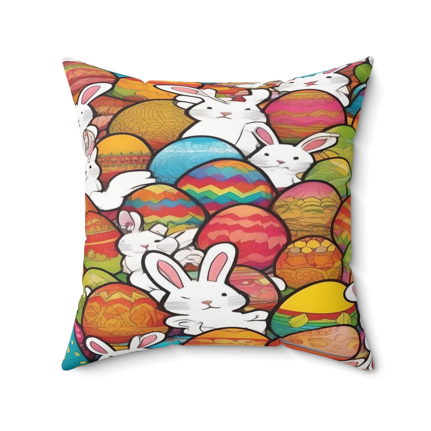 White Rabbits & Easter Eggs | Pillow