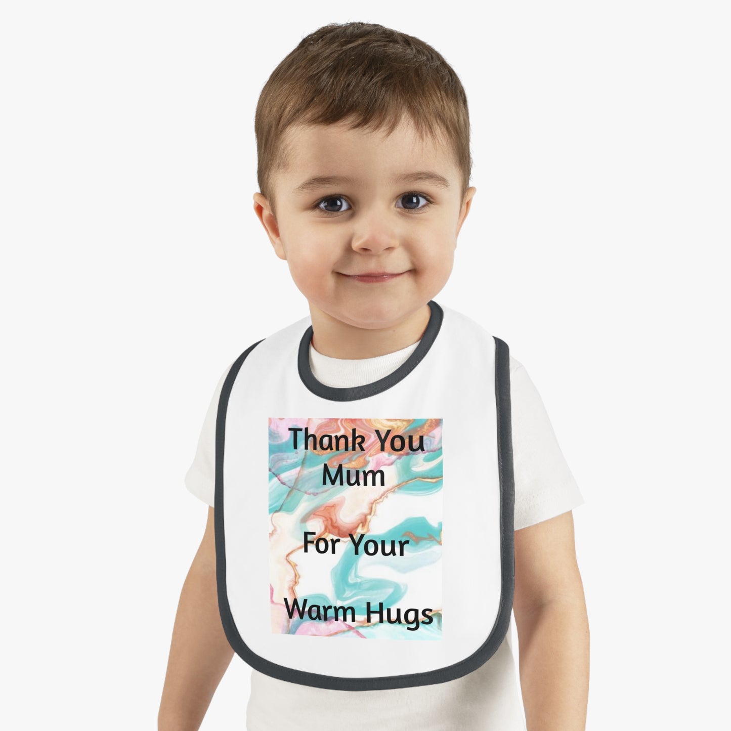 Thank you Mum, for your warm Hugs | Jersey Bib