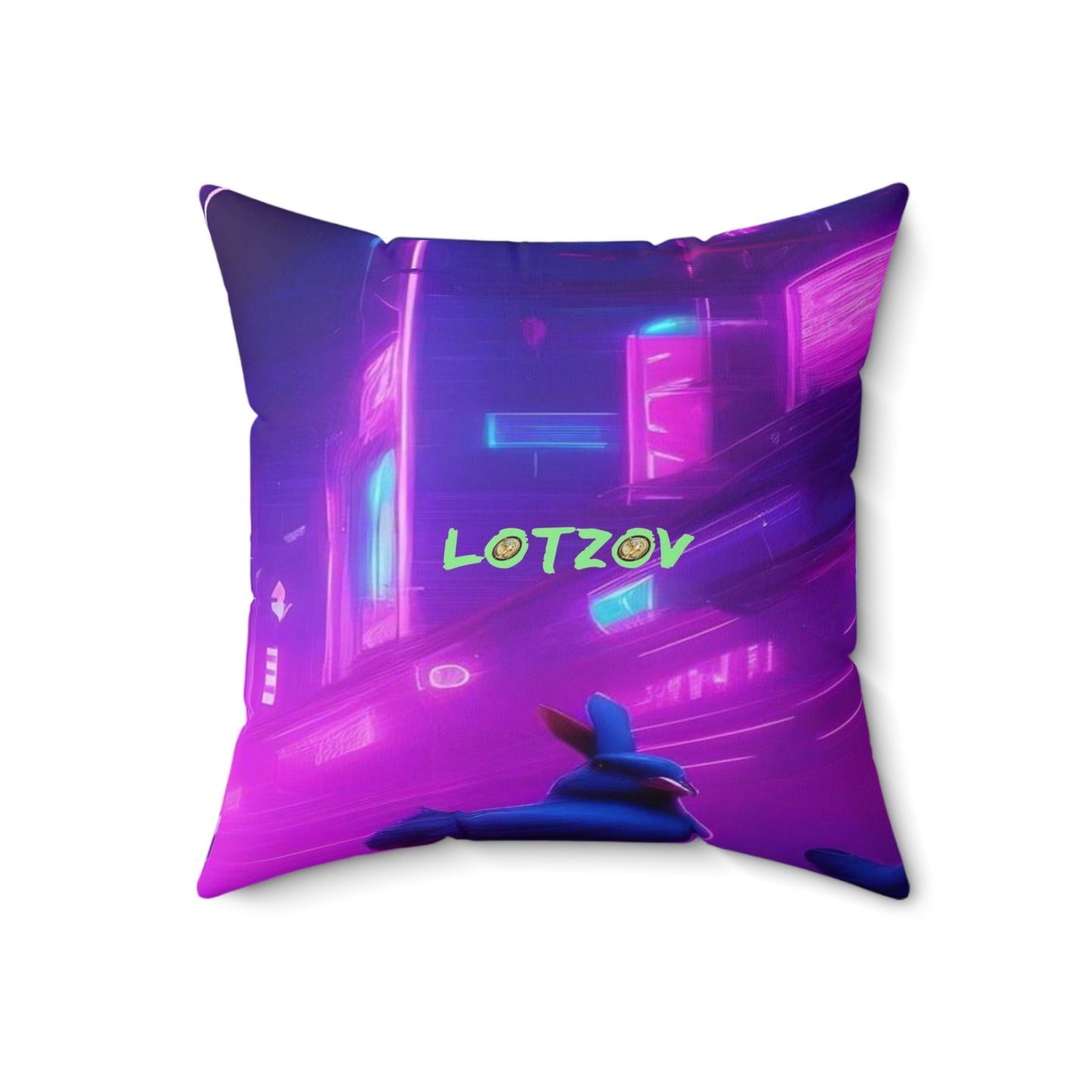 Purple Neon Easter Parade | Pillow