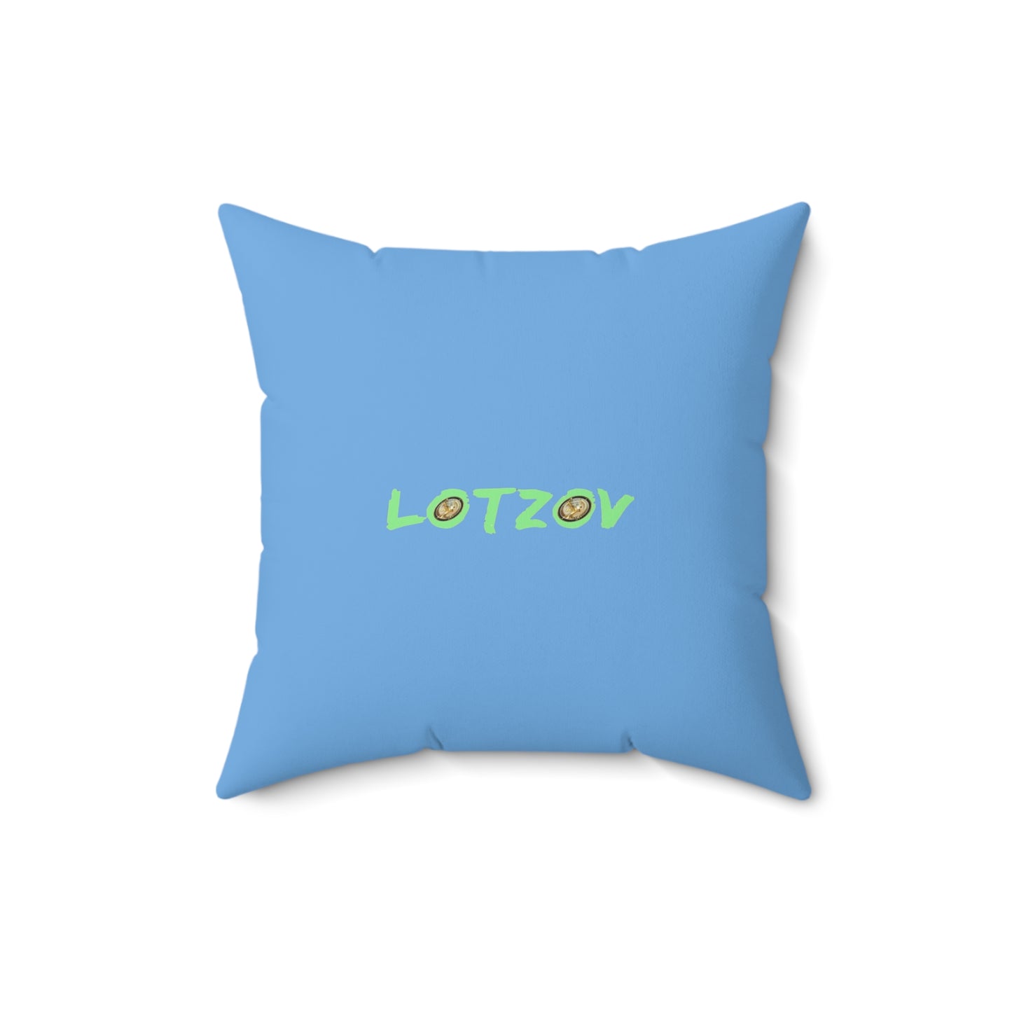 Purple Neon Easter (in Blue) with Happy Easter | Pillow