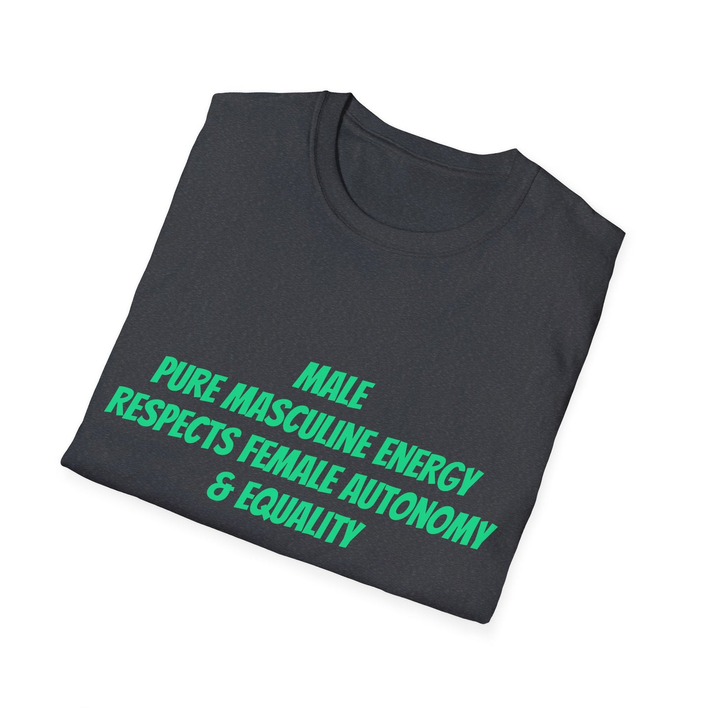 Male Pure Masculine Energy Respects Female Autonomy and Equality | Men's T-Shirt