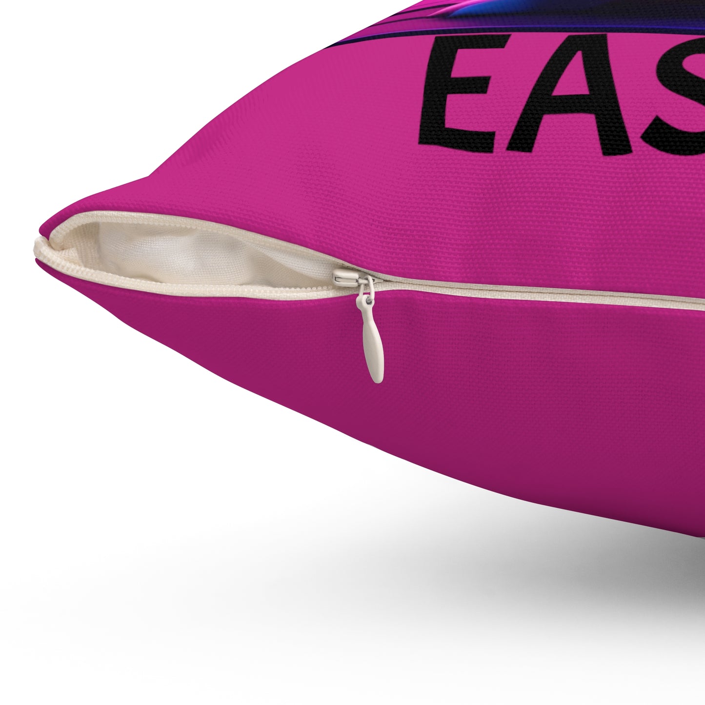 Purple Neon Easter (in Pink) with Happy Easter | Pillow