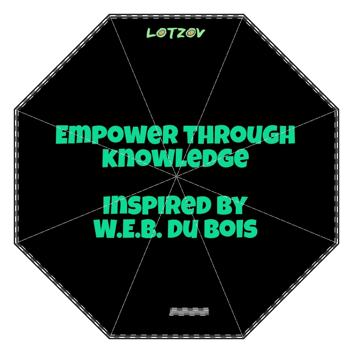 Empower Through Knowledge - Inspired By W.E.B. Du Bois | Foldable Umbrella