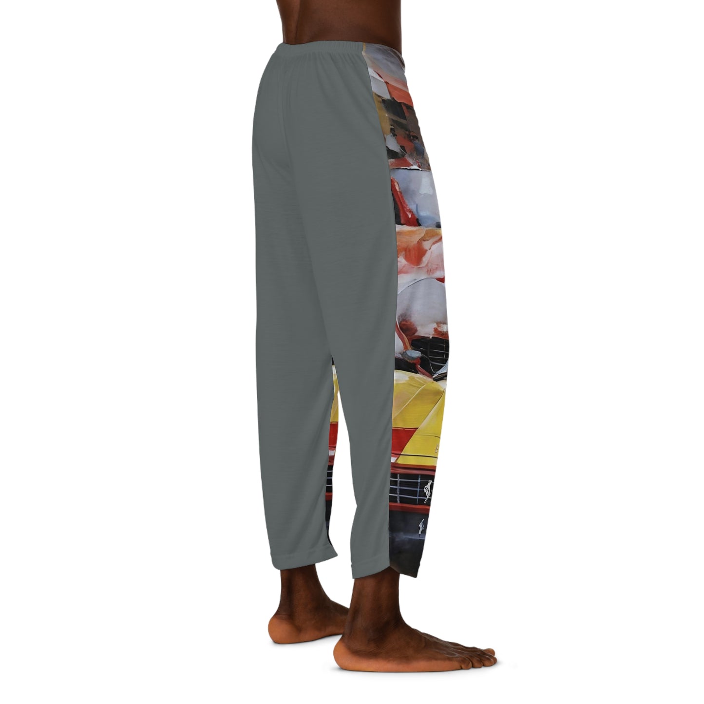 Ferrari Dreams (Art Oils)  in Dark Grey | Men's Pajama Pants