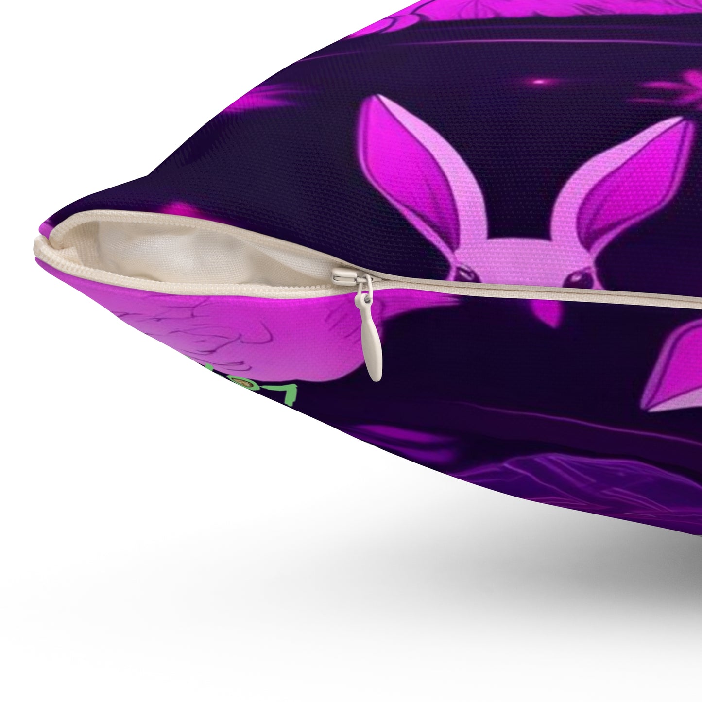 Purple Neon Easter Party | Pillow
