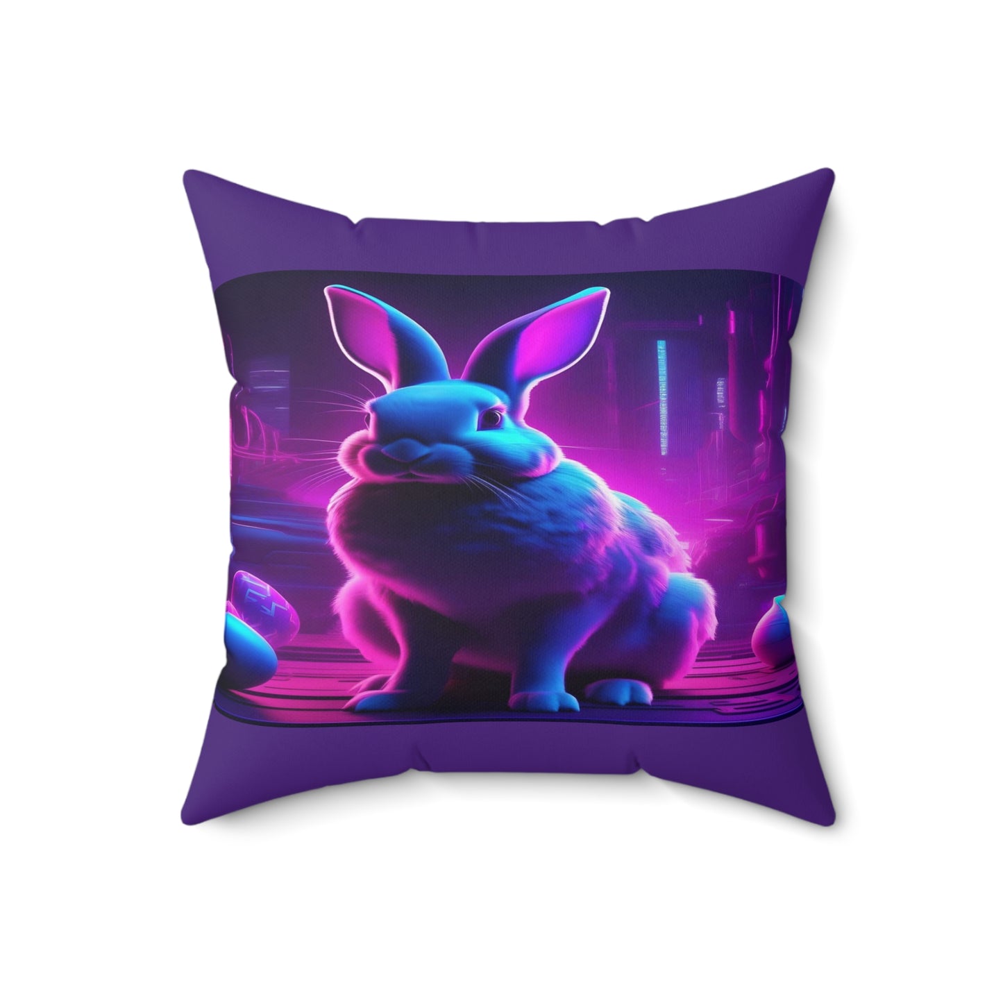 Purple Neon Easter | Pillow