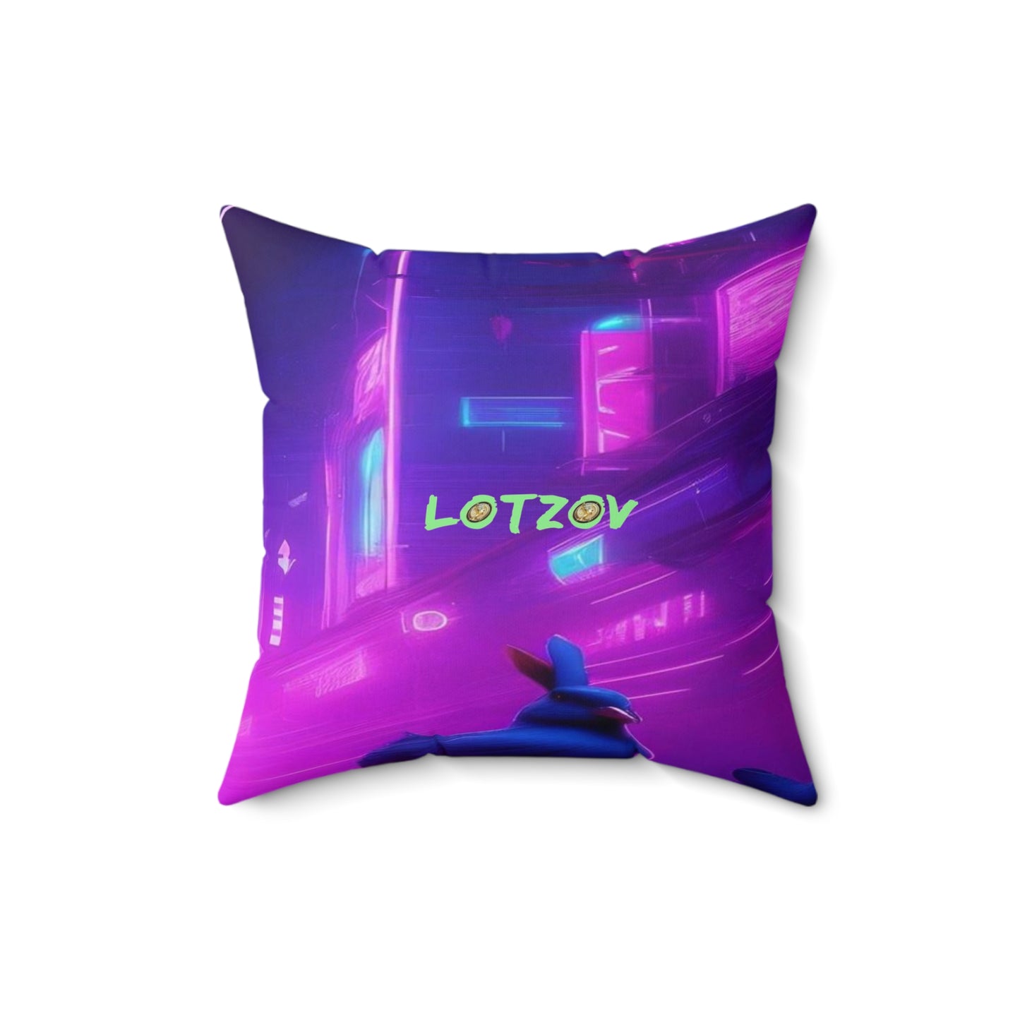 Purple Neon Easter Parade | Pillow