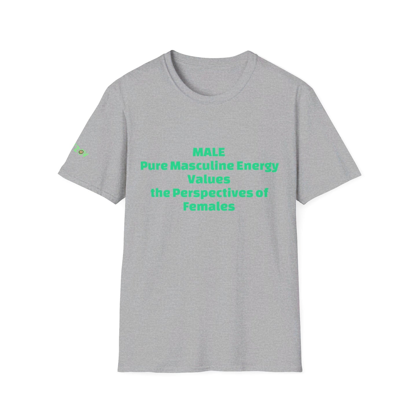 Male Pure Masculine Energy Values the Perspectives of Females | Men's T-Shirt