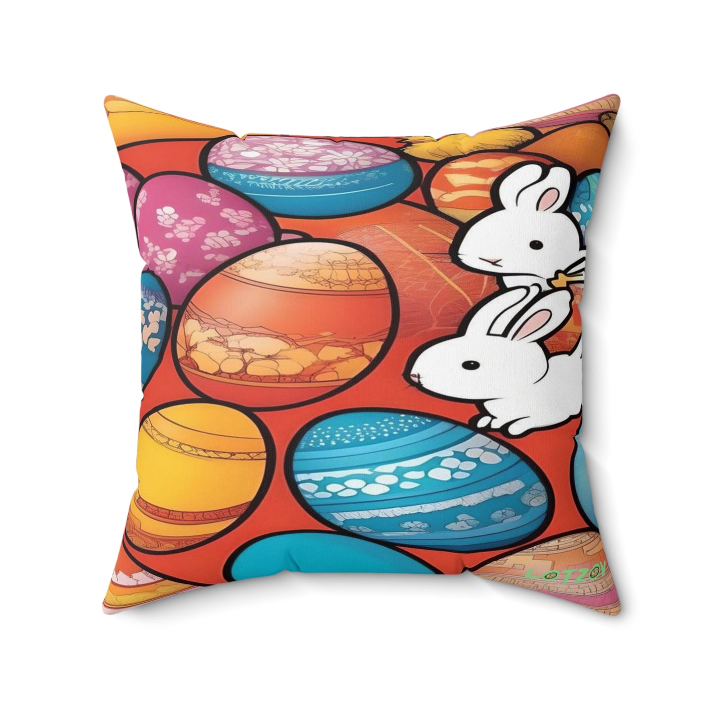 White Rabbits, Eggs Galore | Pillow
