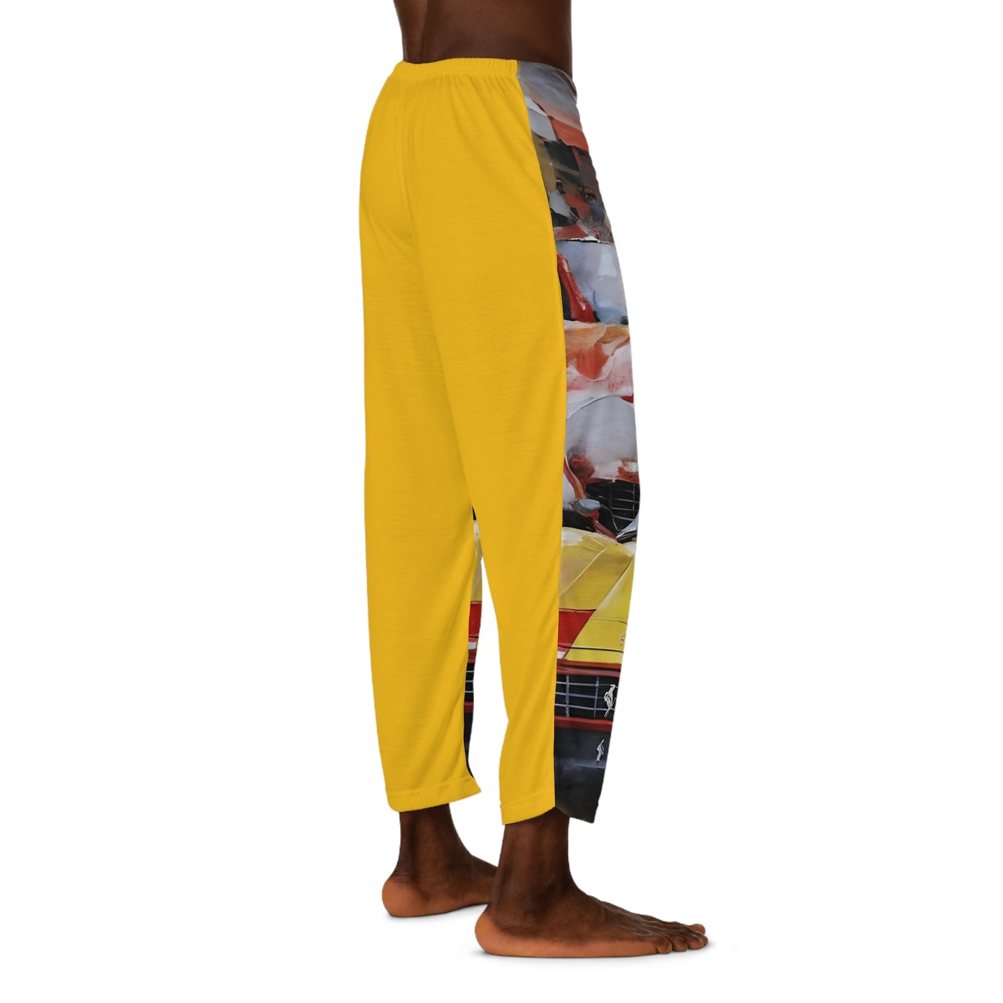 Ferrari Dreams (Art Oils) in Yellow | Men's Pajama Pants