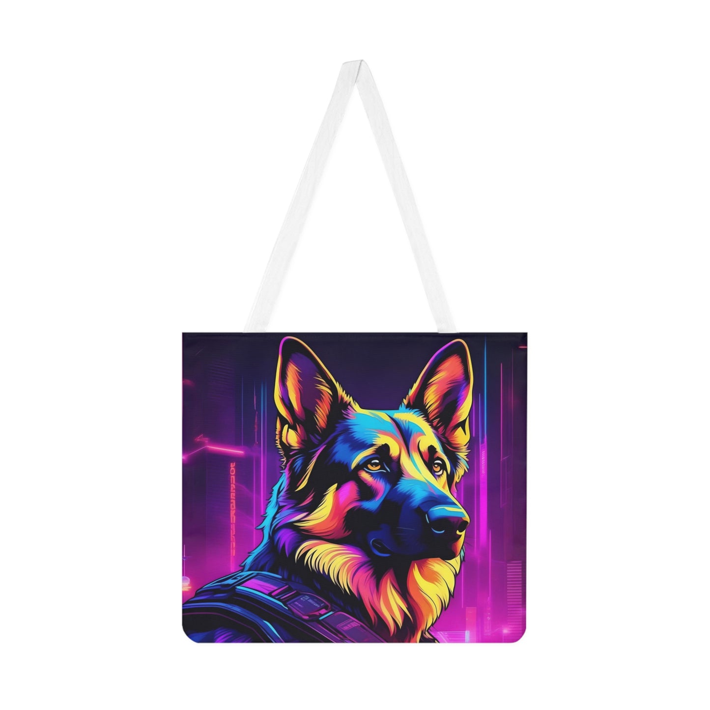 Neon Punk German Shepherd | Tote Bag