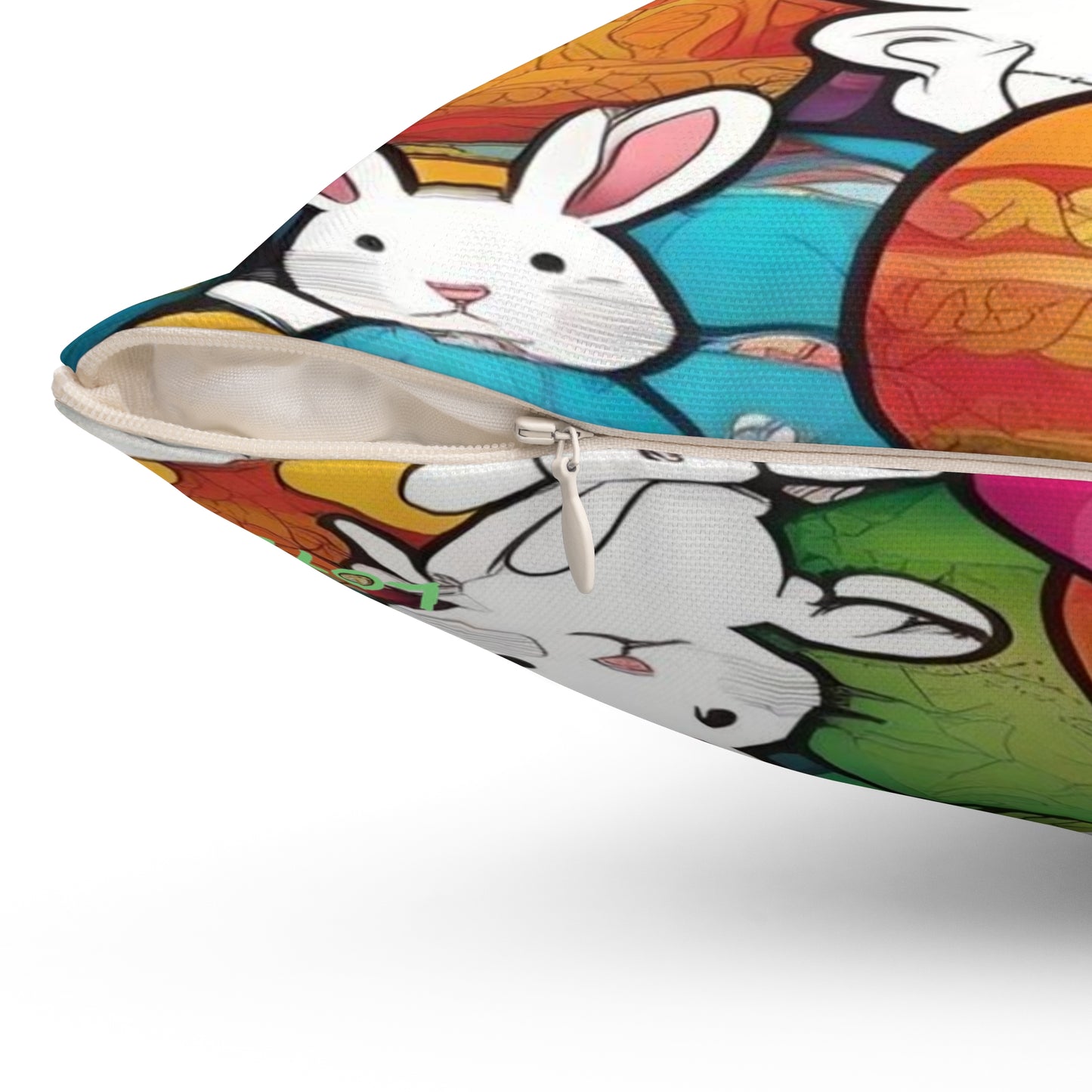 White Rabbits & Easter Eggs | Pillow